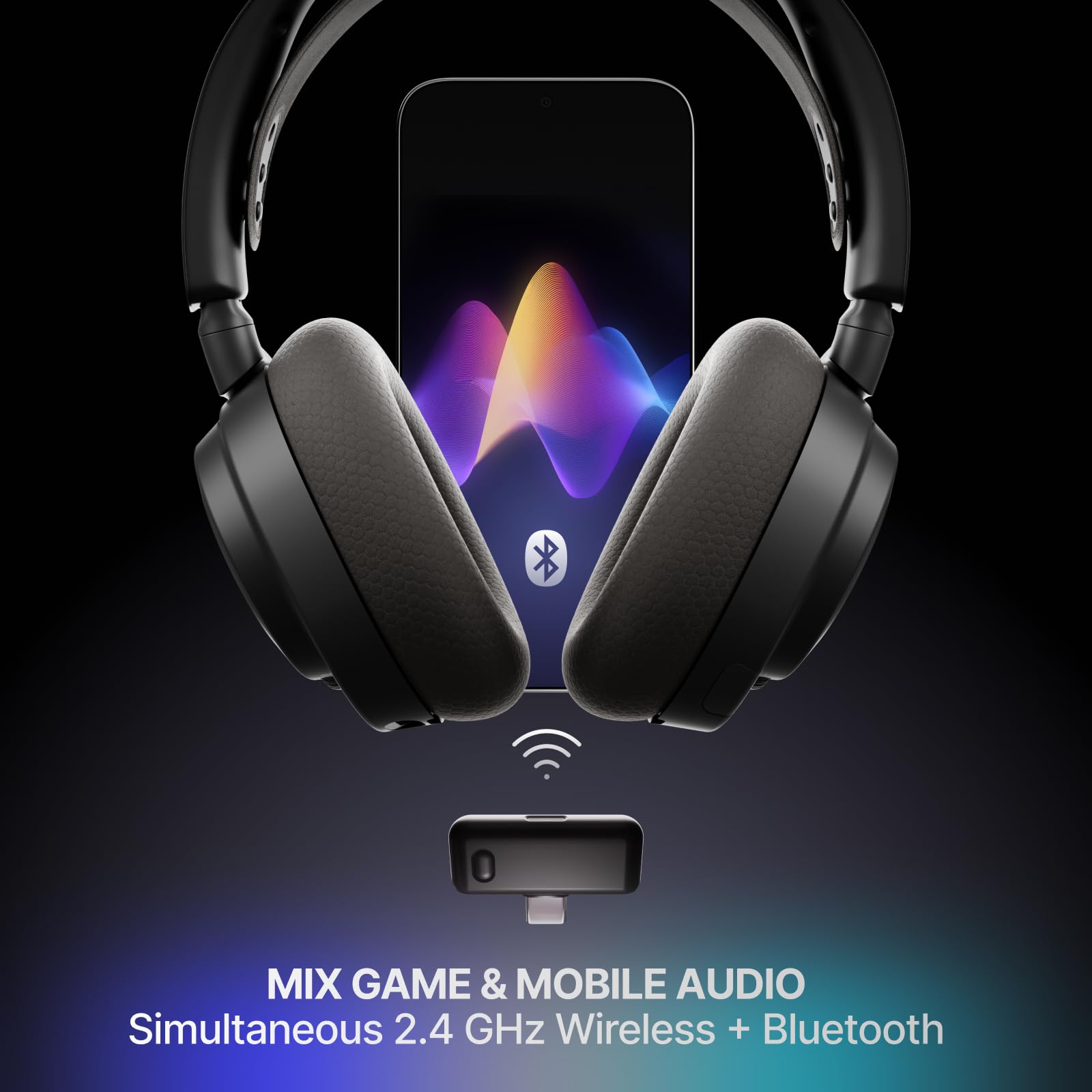 SteelSeries Arctis Nova 7 Wireless Gen 2 - 2.4GHz + Bluetooth Gaming Headset for PC, PS5, Xbox, Switch 4