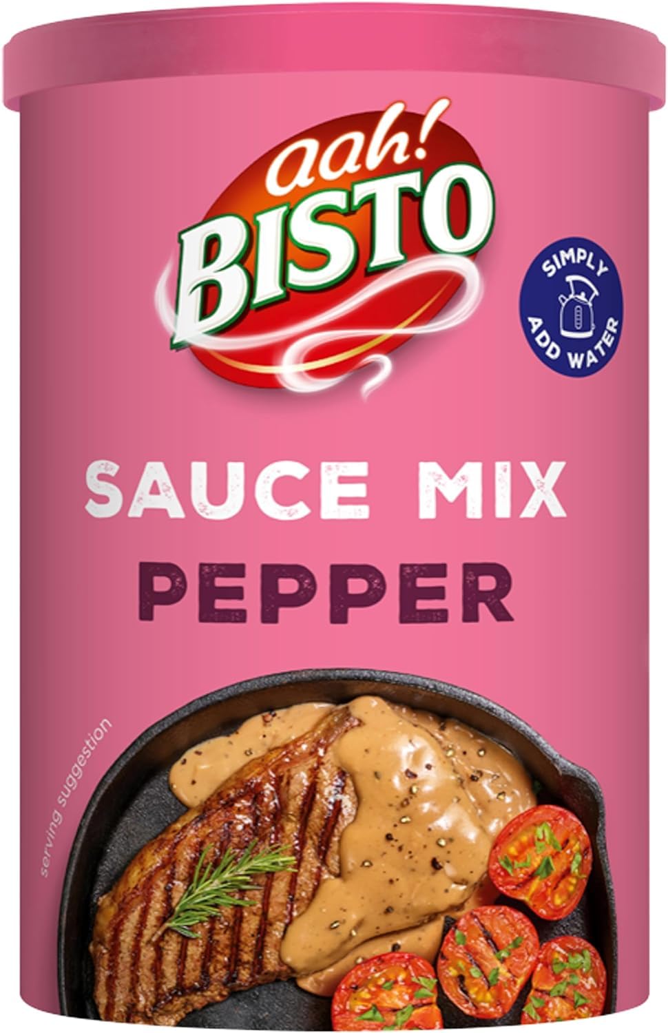 Bisto Deliciously Creamy Pepper Sauce Mix - Granules for Quick Preparation | 185g Drum