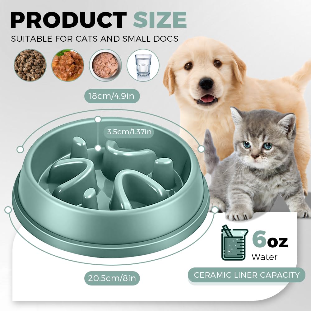 Woobroo Slow Feeder Dog Bowl - Anti-Choking Puzzle Feeder for Small, Medium, Large Breeds 4