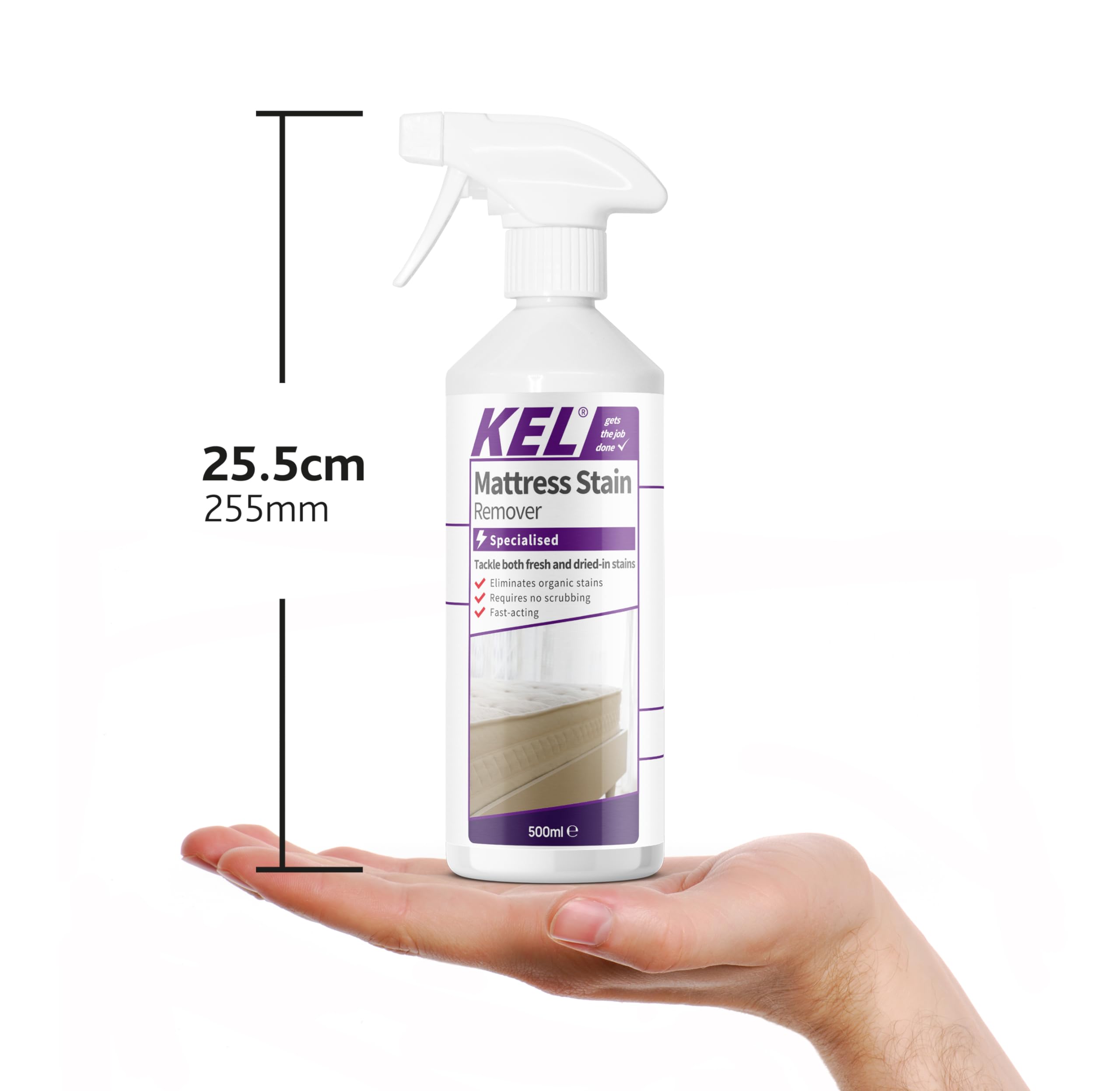 KEL Mattress Stain Remover - Organic Stain Removal | Fume Free | 500 ml