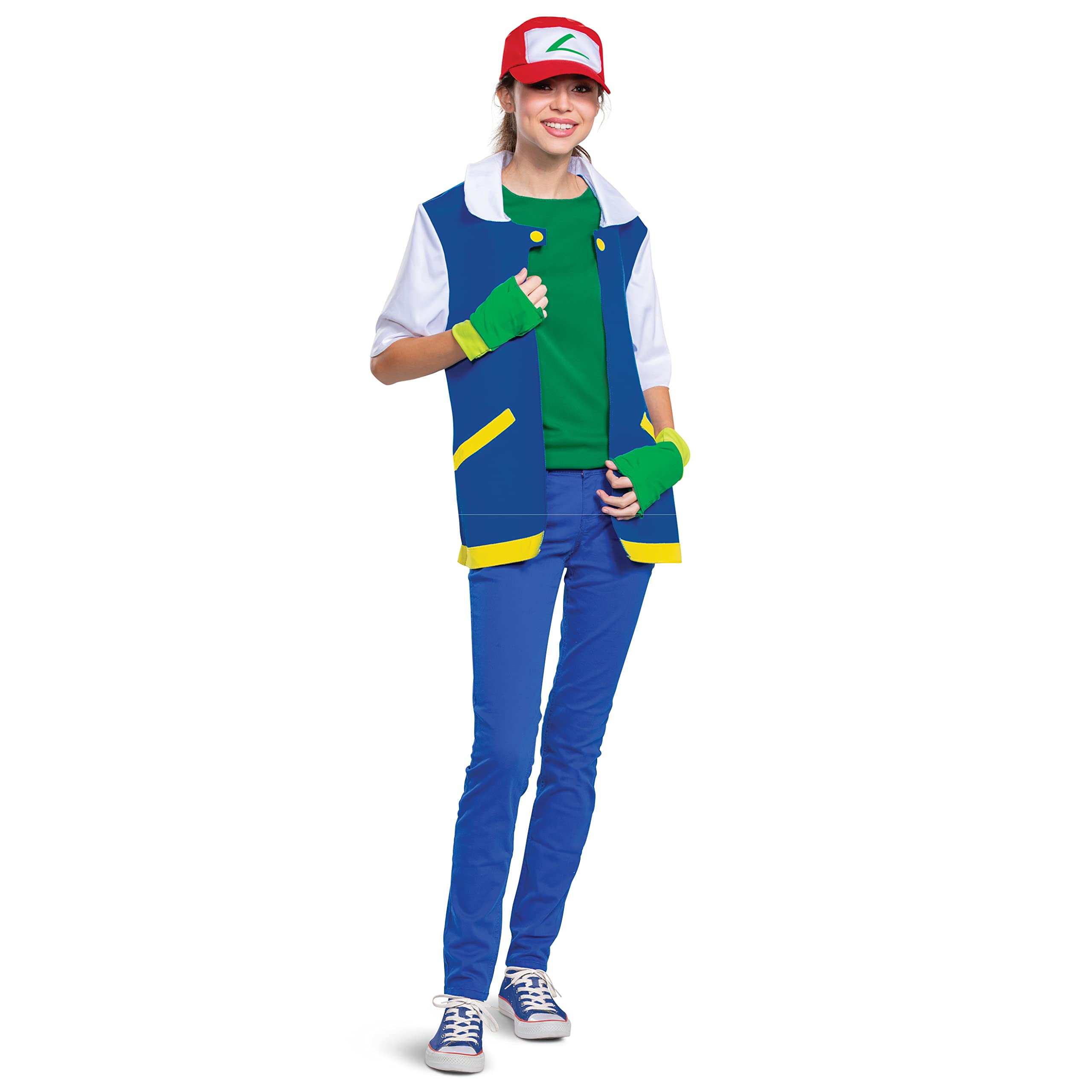 Disguise Pokémon Ash Ketchum Fancy Dress Costume Outfit | Unisex Adult L-XL