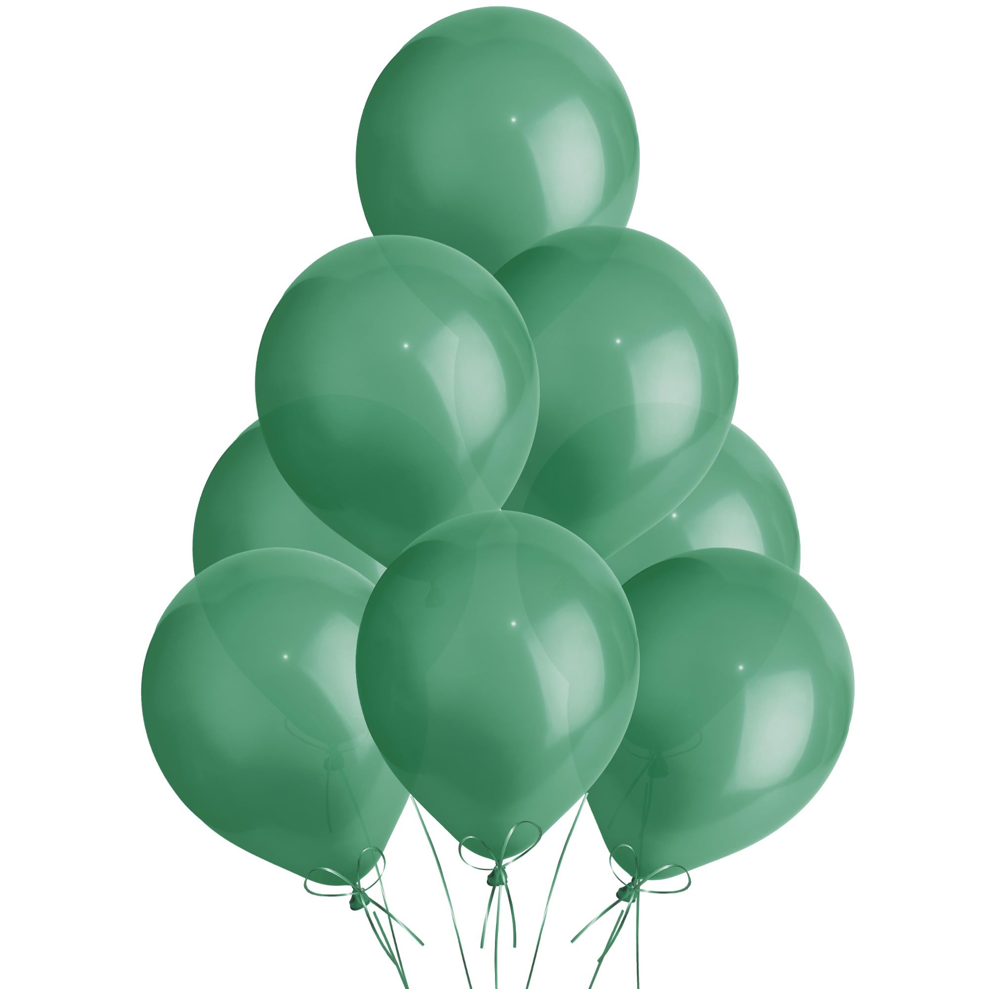 SHATCHI Metallic Green Balloons - 25 Pack, 12 Inch Thick Latex | Biodegradable