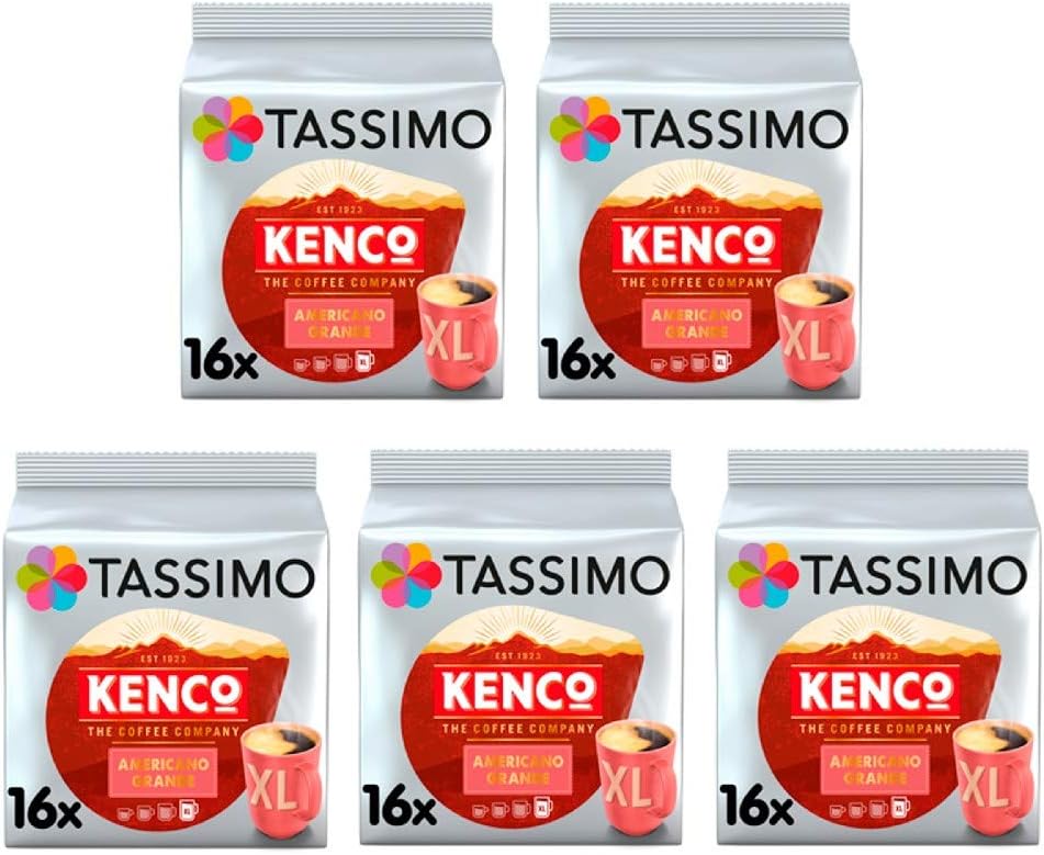 Kenco Americano Grande Kaffeepads für Tassimo-Maschinen (5er-Pack, 80 Kapseln) 3