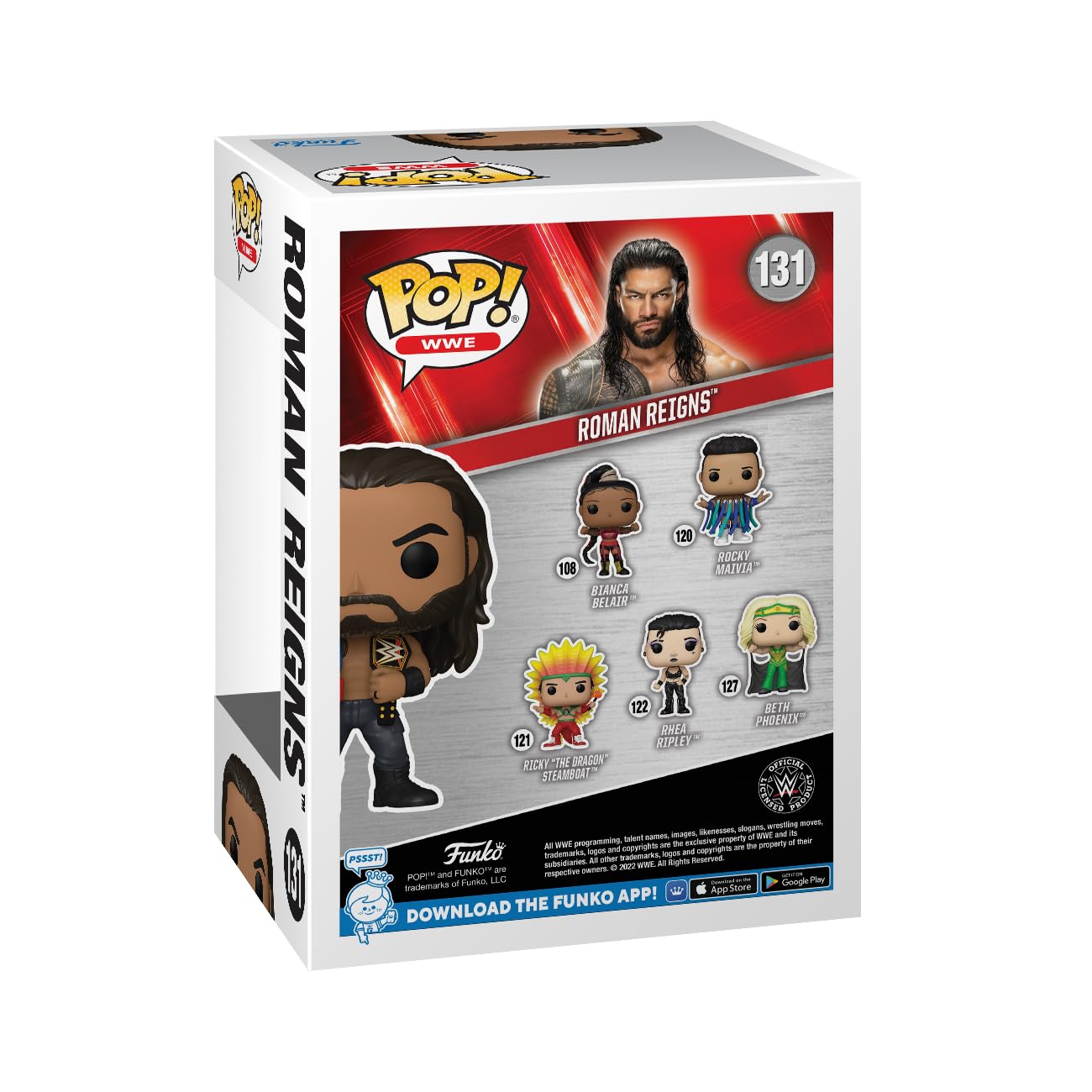 Funko Pop! WWE - Roman Reigns mit Gürteln Vinylfigur #131 (72233) 5