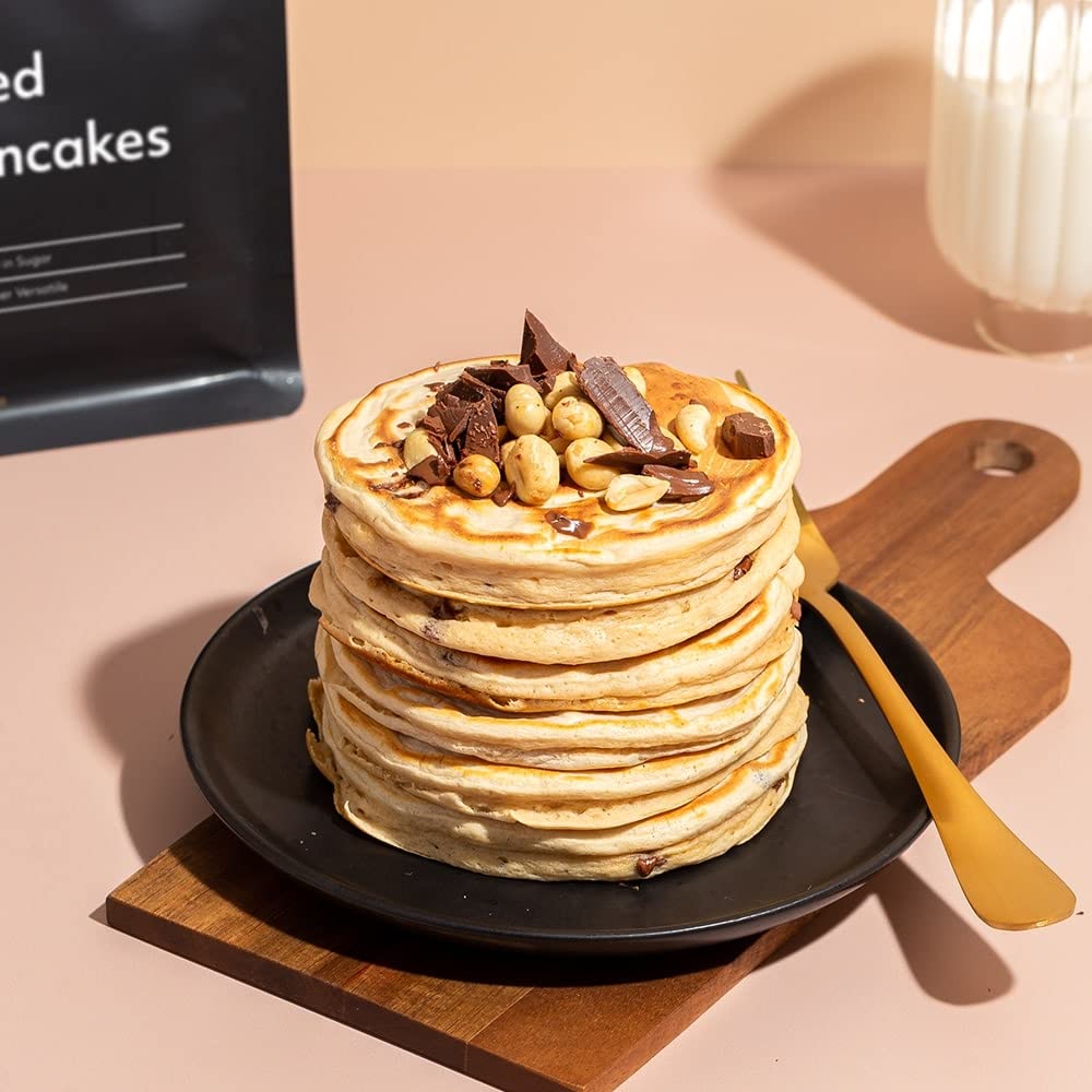 THE PROTEIN WORKS Loaded Protein Pancake Mix – Proteinreicher, zuckerarmer Frühstücksmix mit Tri-Protein-Mischung 7