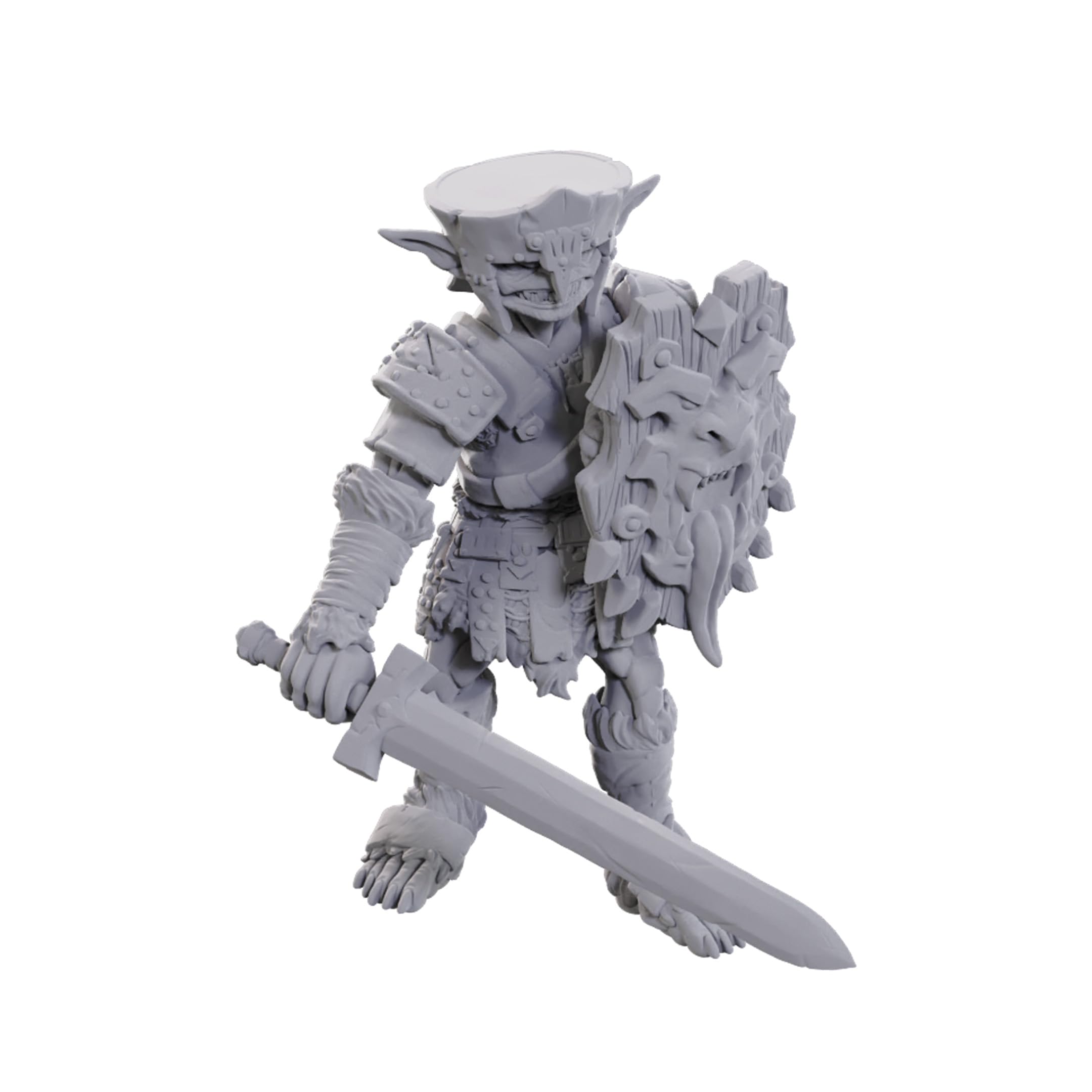 WizKids Pathfinder Battles Deep Cuts Hobgoblin Soldier - Ready to Paint Plastic Miniature | Fantasy