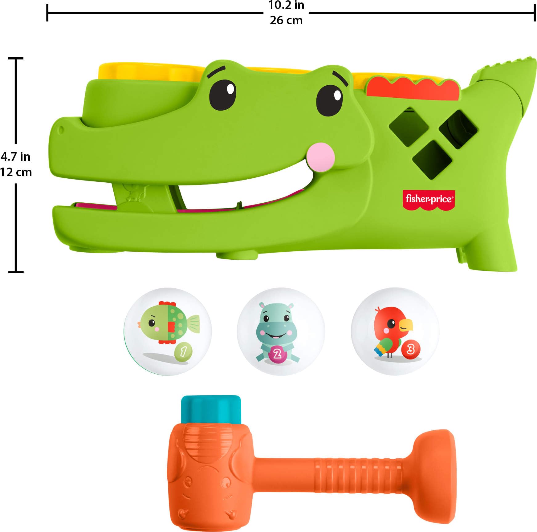 Fisher-Price Sit & Tap Rolligator Baby Toy | 9+ Months | Multicolor 7