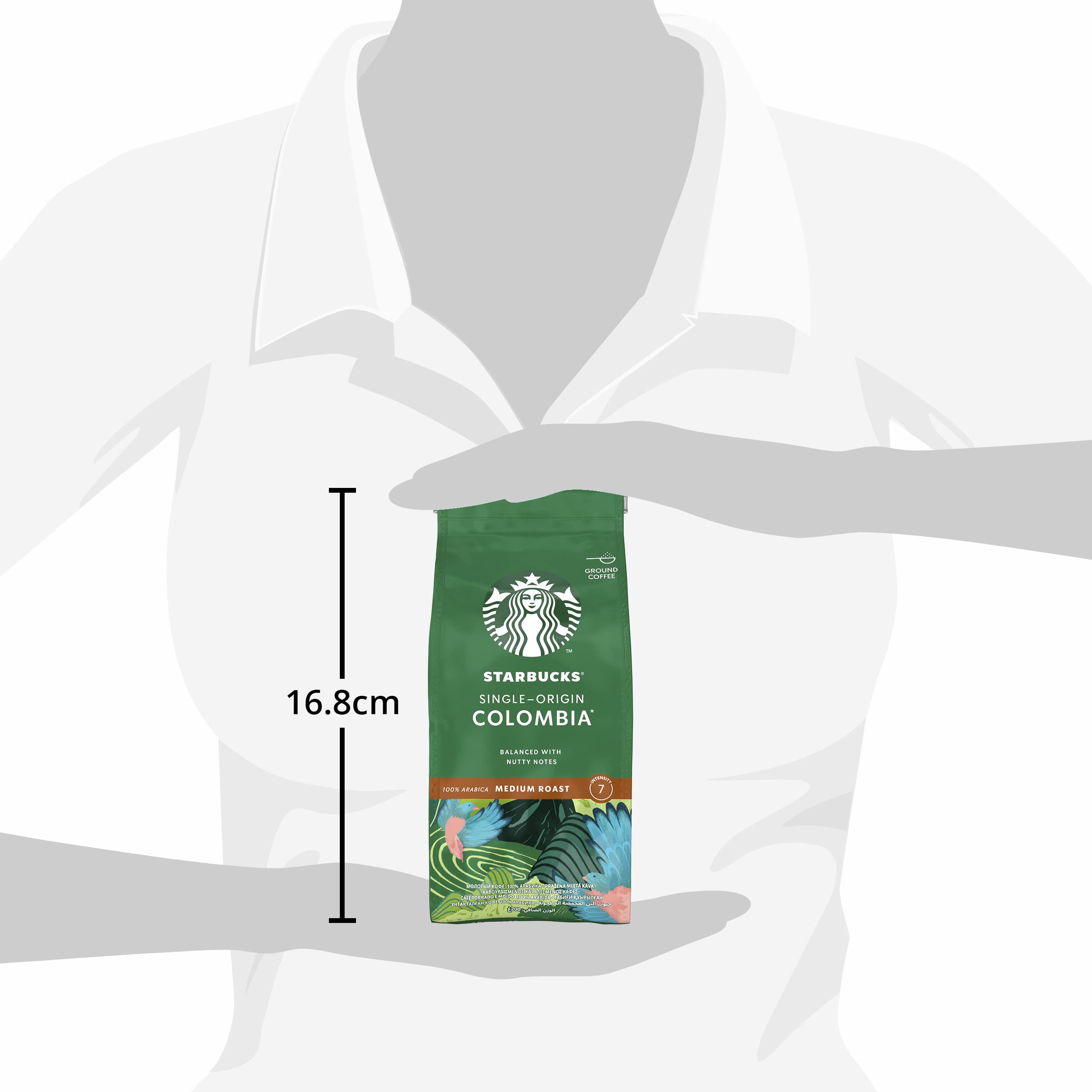 STARBUCKS Single-Origin Colombia Medium Roast Ground Coffee - 200g (Pack of 6) 3
