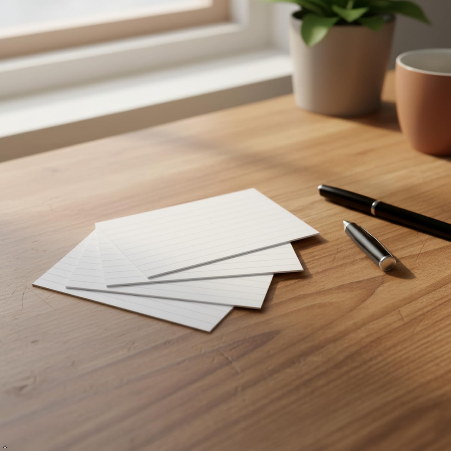 Hawksbill White Ruled Index Cards A6 - 100 Pack | 14.8 x 10.5 cm | Smooth Paper 7