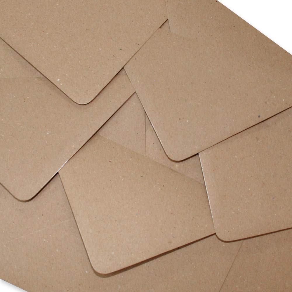 Craft UK Limited 150 C6 Kraft Envelopes - Recycled Paper for Cards & Invitations | Made in the UK