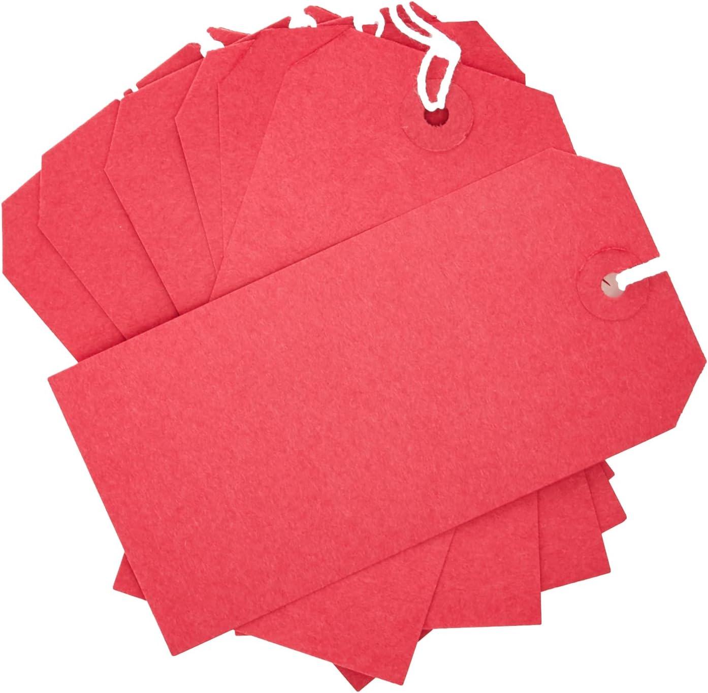 Q-Connect KF01627 Strung Tag 120x60mm - Red (Pack of 1000)