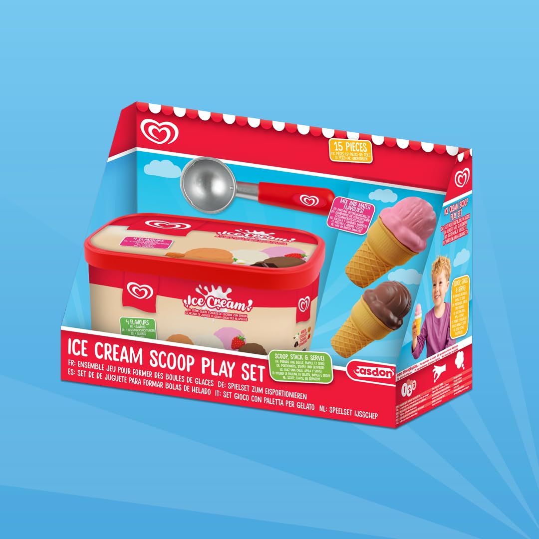 Casdon Official Walls Ice Cream Scoop Play Set - Pretend Play Toy for Ages 2+ 6
