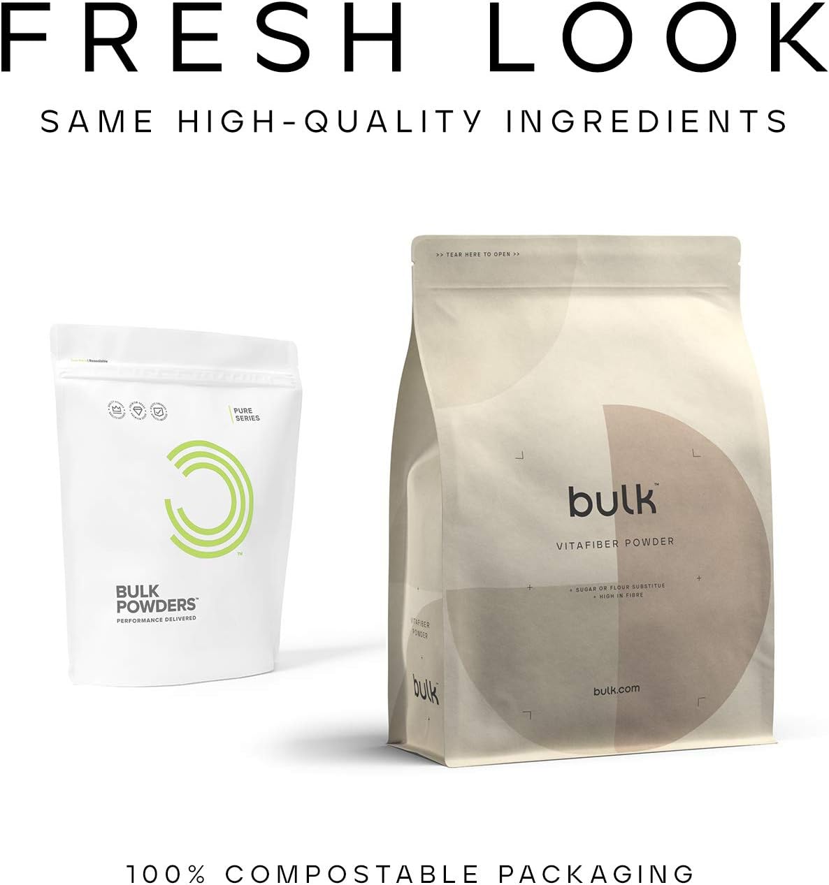 Bulk - VitaFibre Pulver Zucker- und Mehlersatz, 500 g 4
