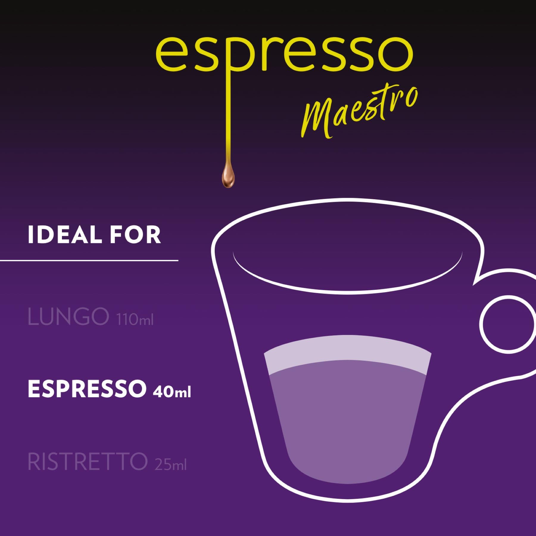 Lavazza Espresso Maestro Intenso, 100 Aluminum Capsules Compatible with Nespresso Original Machines 3