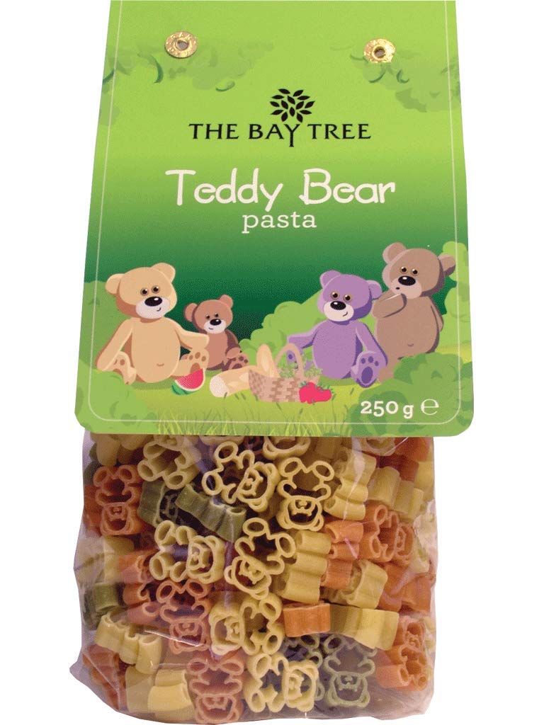 The Bay Tree Teddy Bear Pasta - Durum Wheat Semolina with Tomato & Spinach | 250g