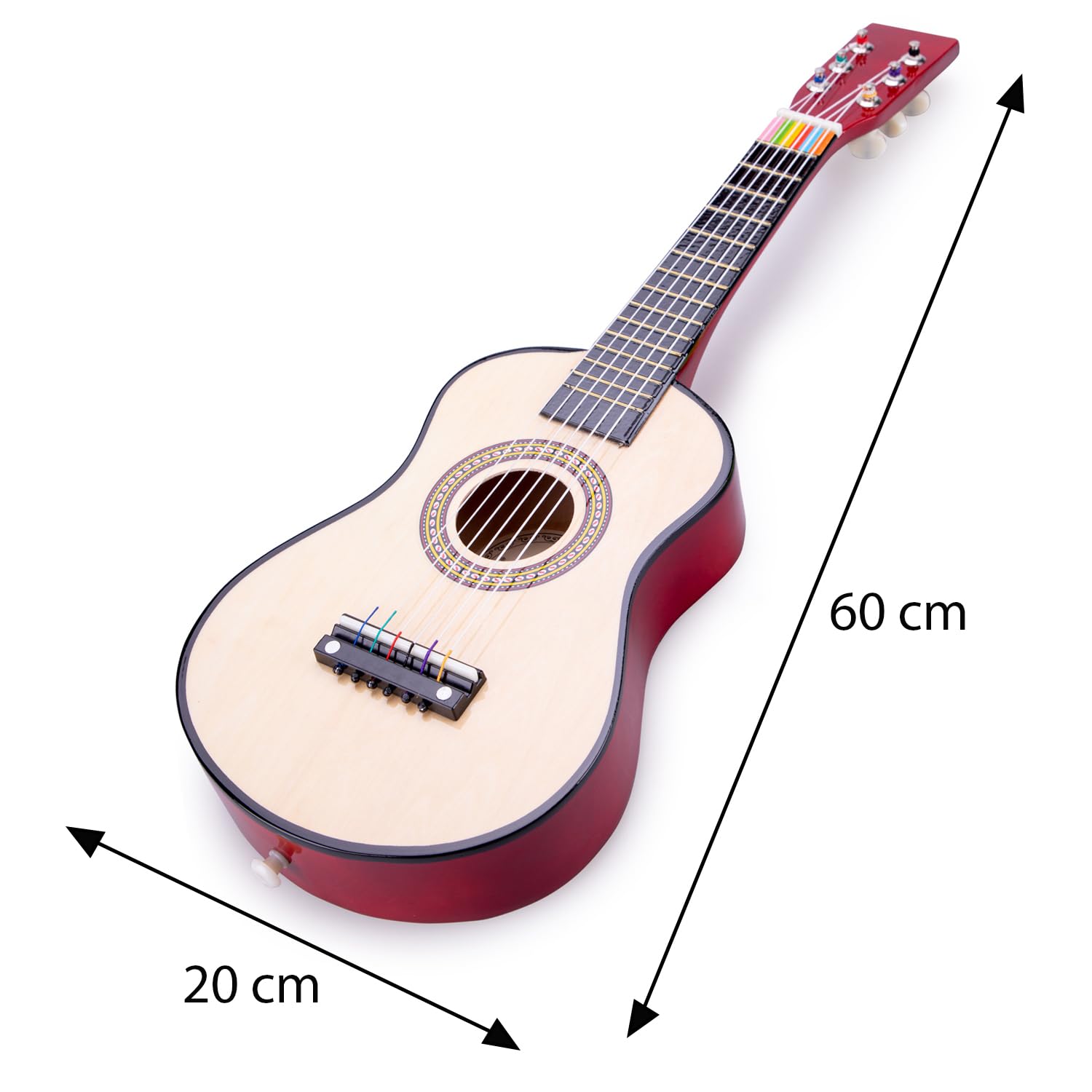 New Classic Toys Wooden Toy Guitar - First Melodies Collection for Kids 3+ 5