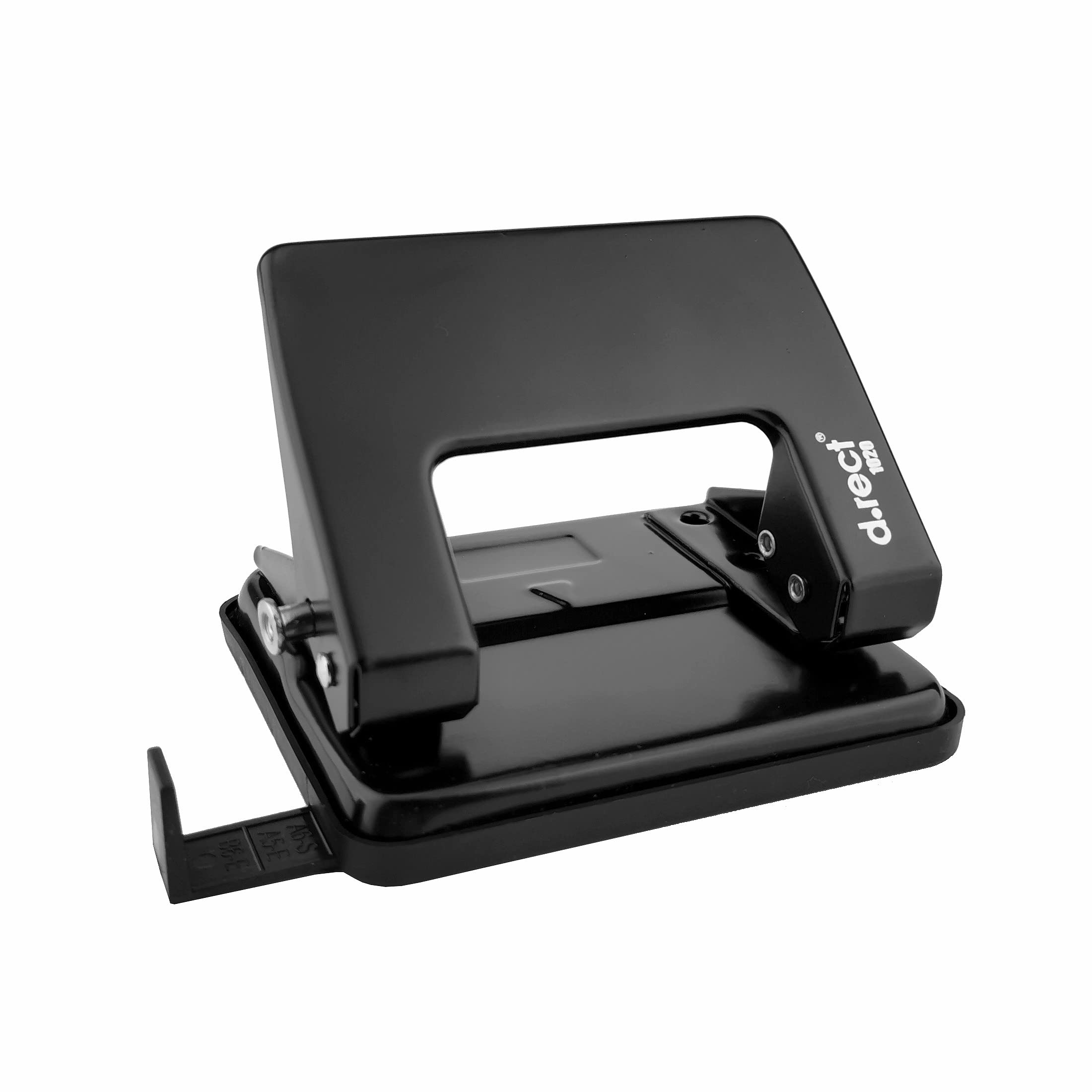 D.RECT Metal 2-Hole Punch 110793 - 20 Sheet Capacity | 12mm Pin Diameter