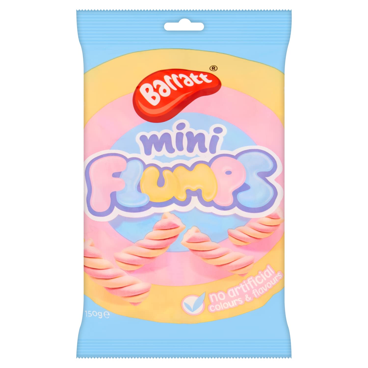 Barratt Mini Flumps 150 g – Vanille-Flauschige Marshmallow-Twist-Süßigkeiten 1