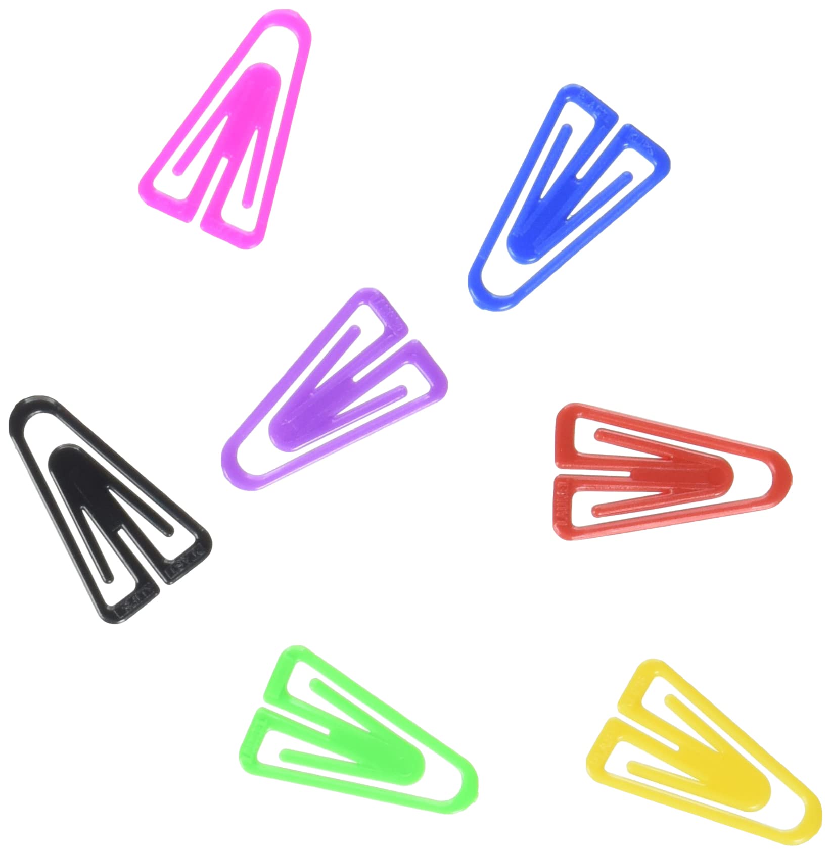 Laurel Plastic Paperclips - 25mm Non-Magnetising Assorted Colours | Pack of 500 3