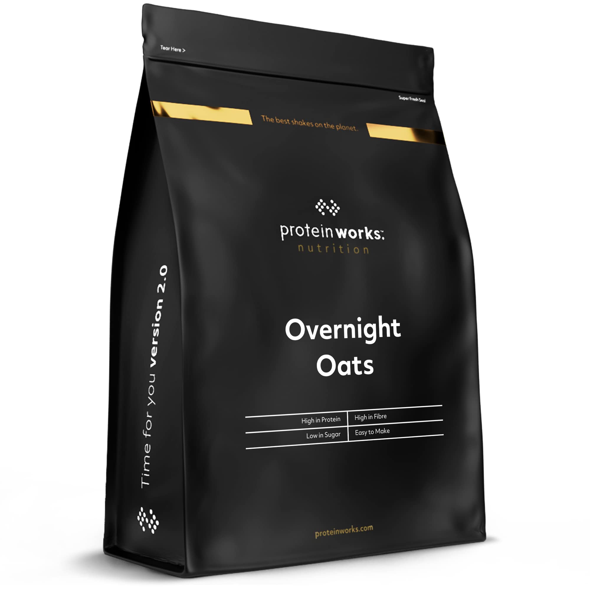 Protein Works - Dunkle Schokolade Himbeer Overnight Oats | Proteinreiches, zuckerarmes Frühstück | 500 g 4