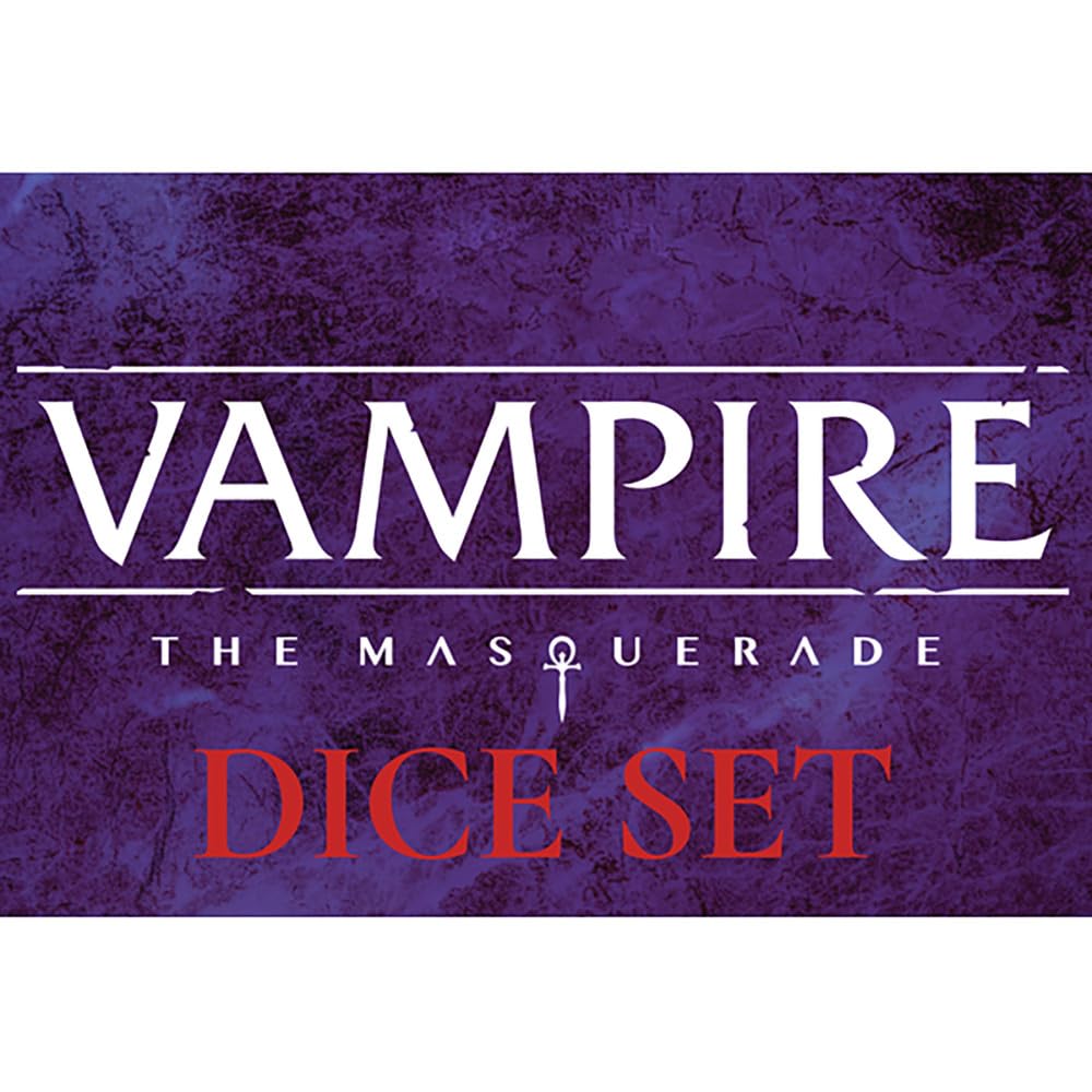 Renegade Game Studios Vampire: The Masquerade Dice Set | 18 Custom Dice | Plastic 3