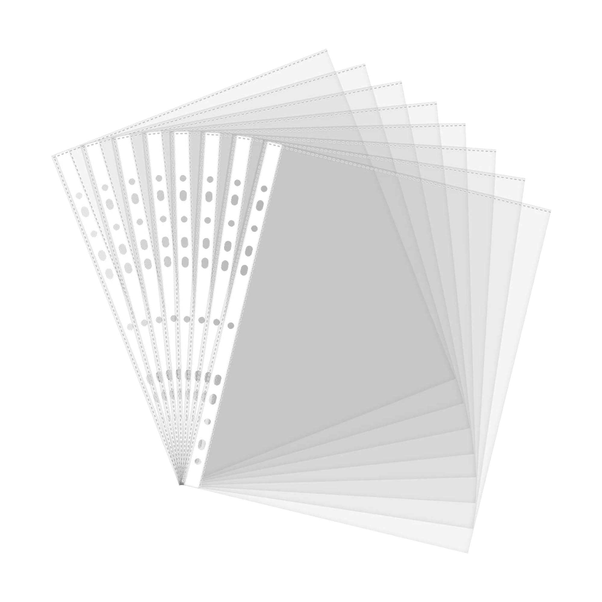 G4GADGET A4 Punched Pockets - 100 Pack | 30-35 Micron Polypropylene | Clear Frost Finish