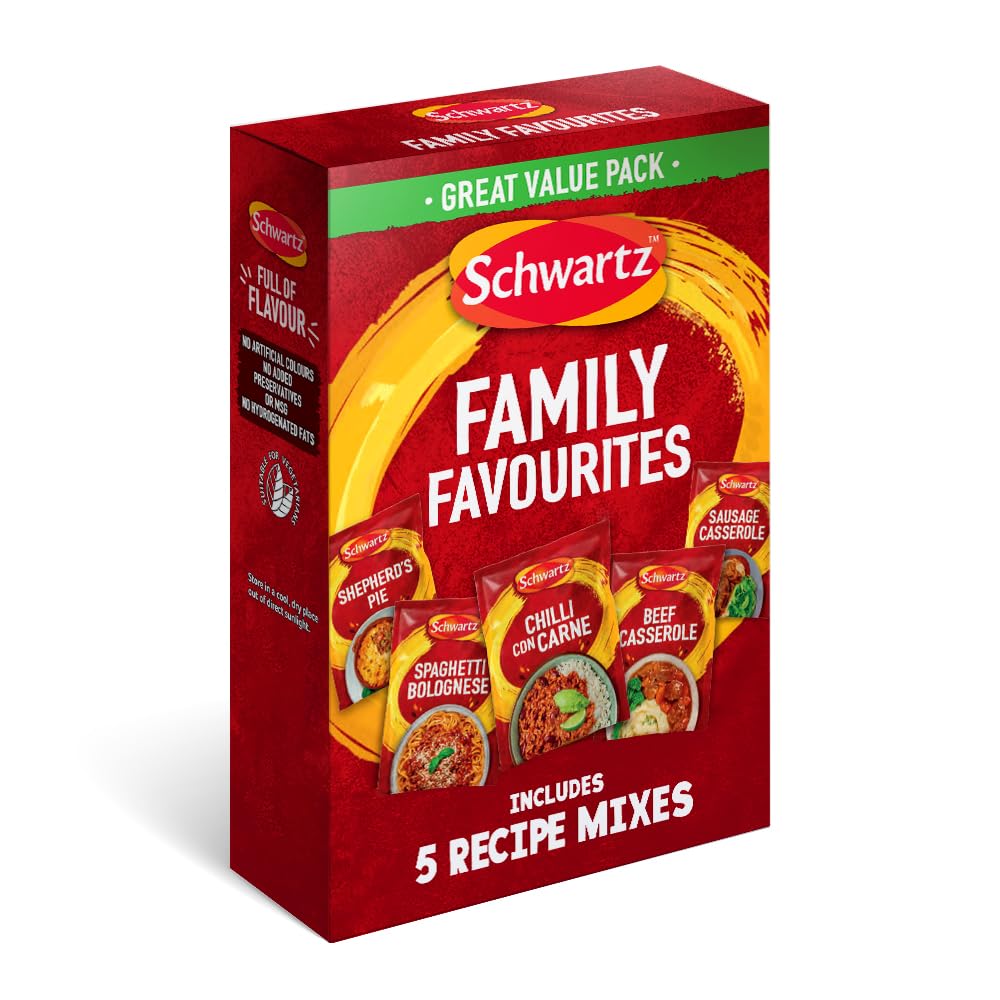 Schwartz Family Favourites Recipe Mix Bundle - 5 Mixes | 192g Total