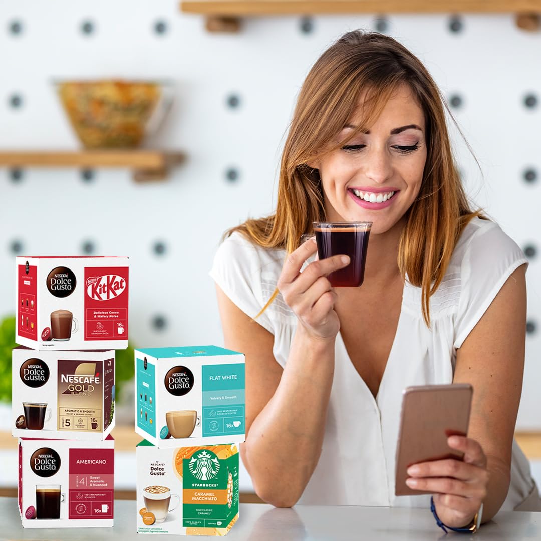 Nescafé Dolce Gusto Gold Blend Coffee Pods - Smooth Roast | 16 Capsules (16 Servings) 6