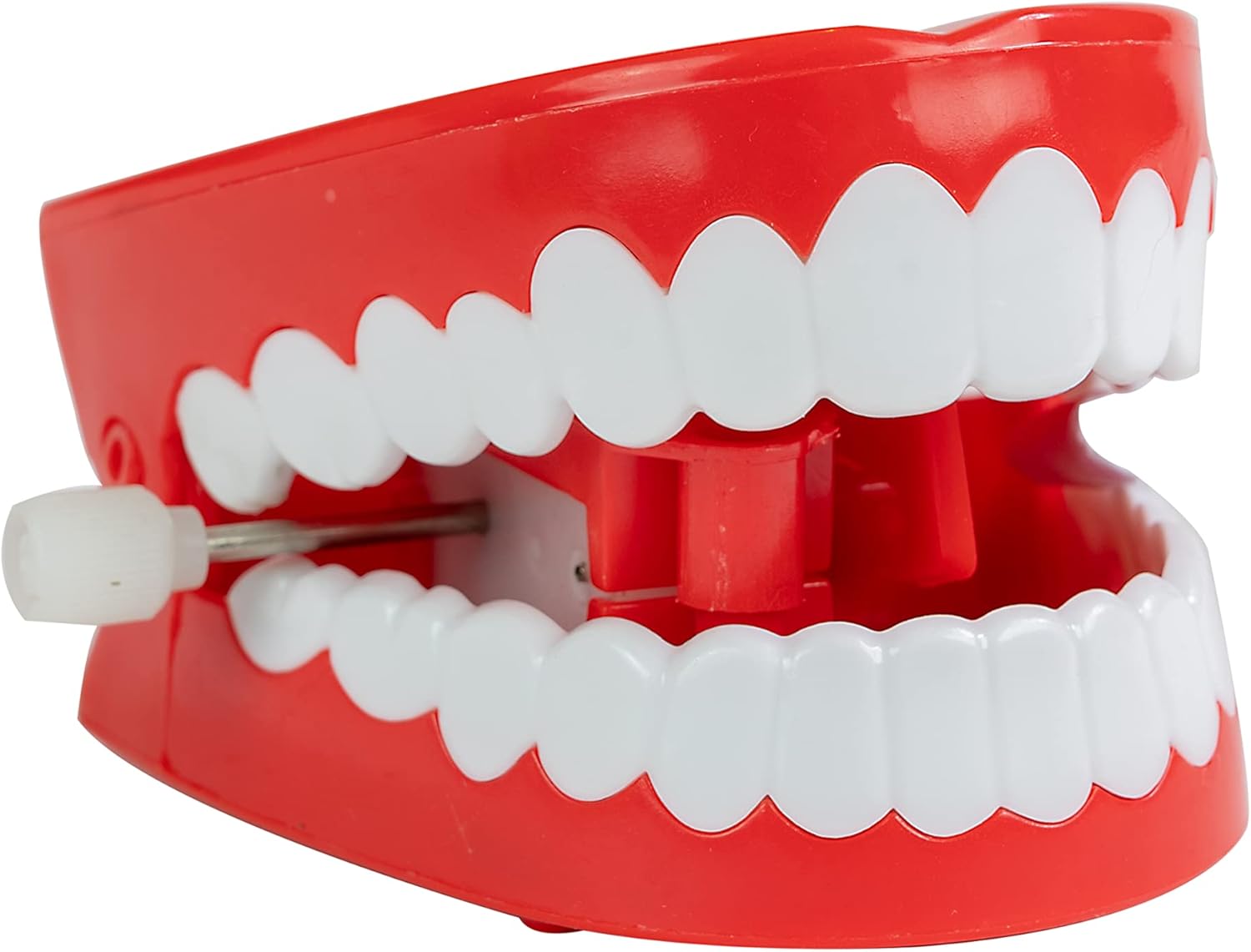 Funtime Gifts 10622 Classic Clockwork Chattering Teeth, Red