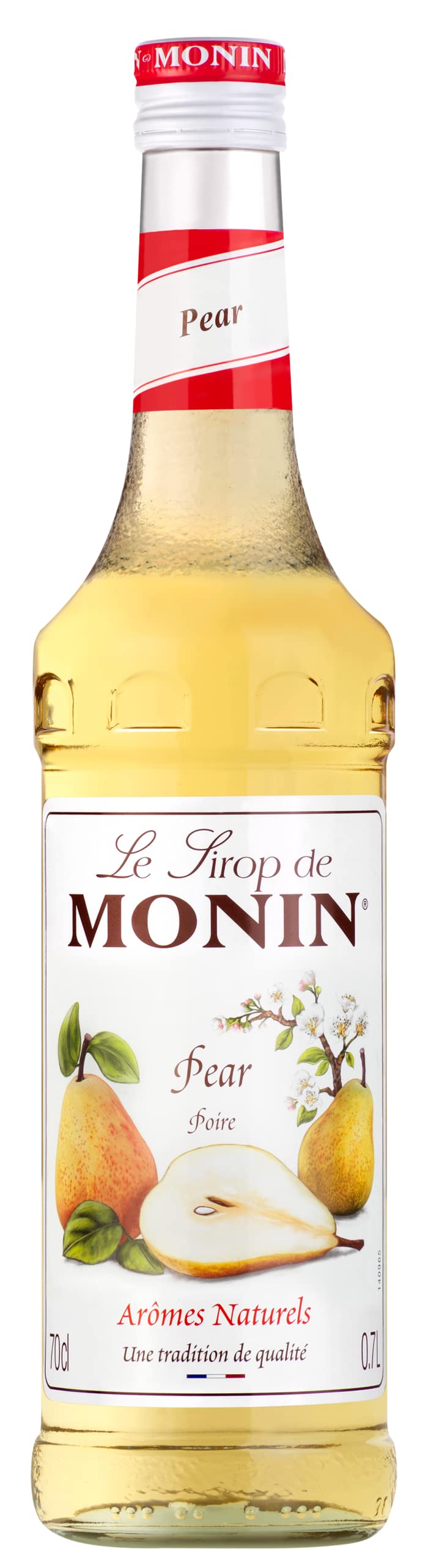 Monin Premium Pear Syrup - 700ml | Vegan, Kosher, Halal | Natural Flavourings