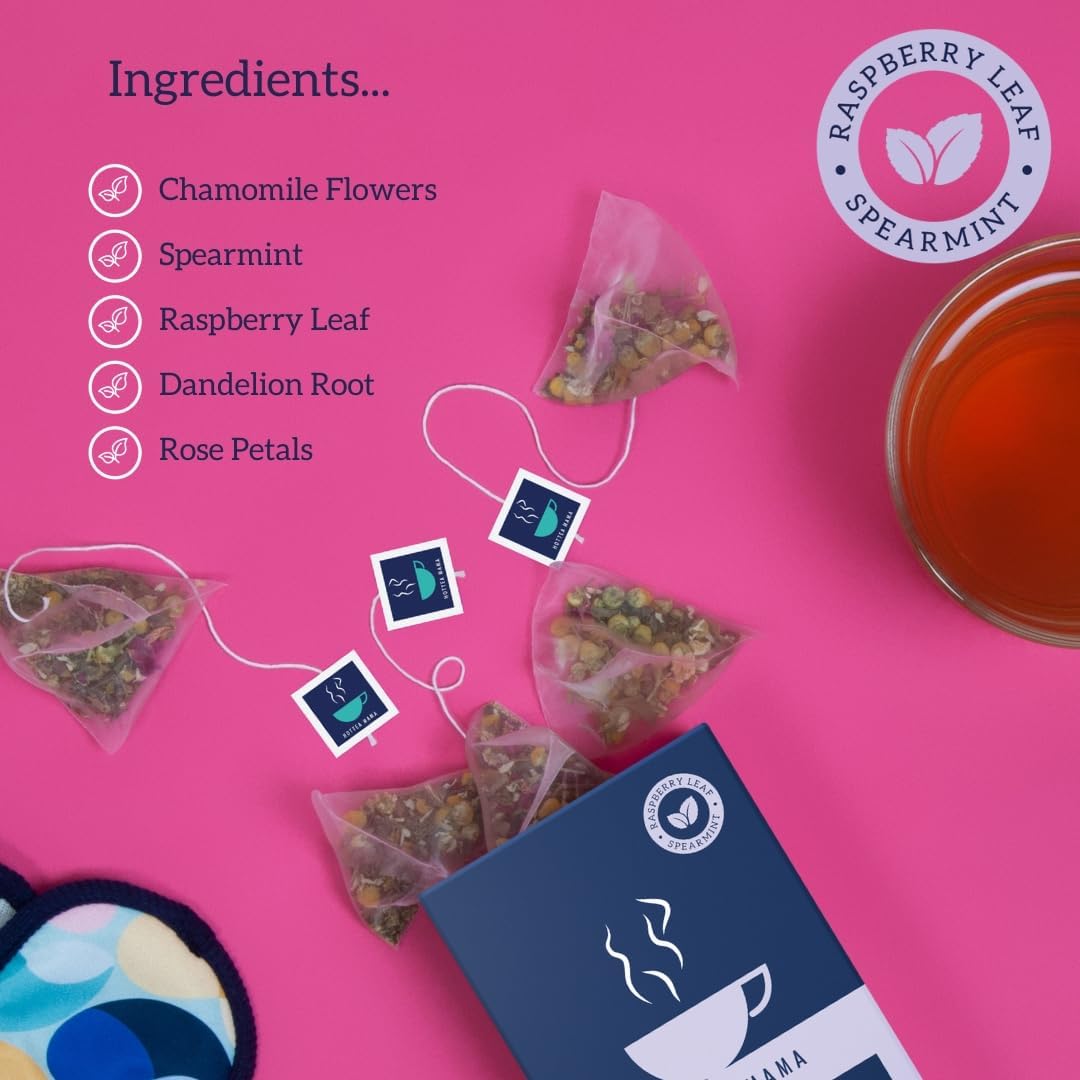 HOTTEA MAMA „Over The Moon“ Bio-Kräutertee zur Unterstützung der Periode – Linderung von Krämpfen und Hormonhaushalt 7