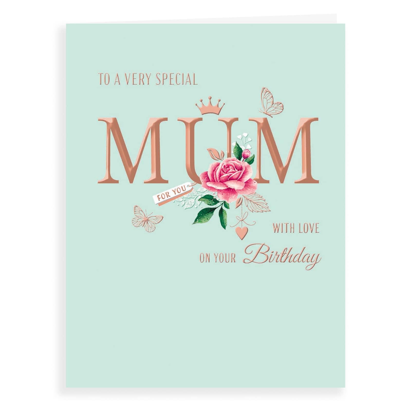 Piccadilly Greetings Avant Garde Studios Classic Birthday Card for Mum | 8 x 6 Inches | Green