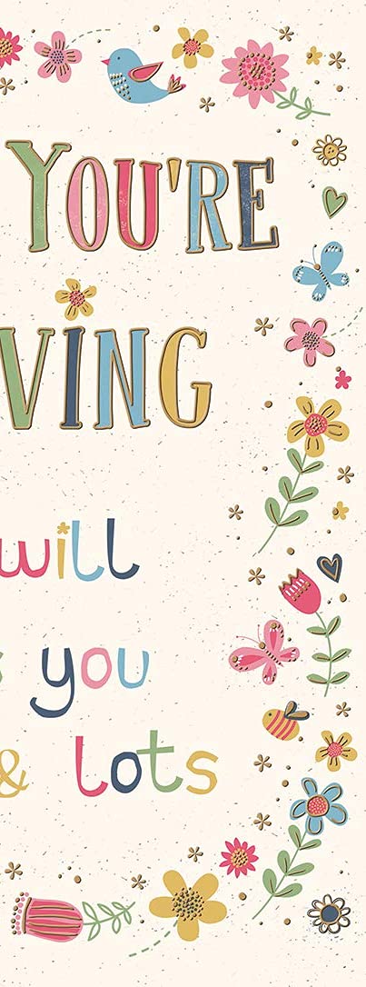 Piccadilly Greetings Traditional Large Leaving Card - Floral Design | 12 x 9 Inches | A11471 3