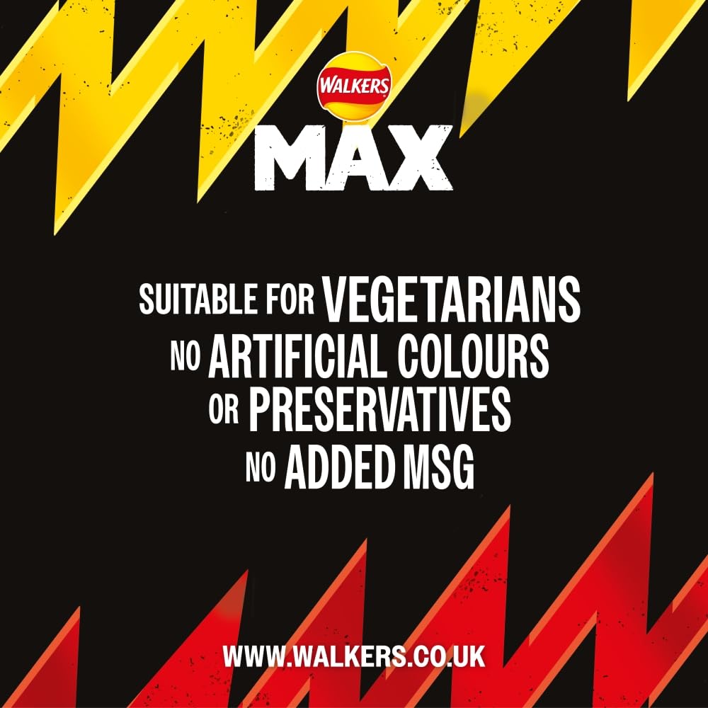 Walkers Max Strong Jalapeño & Cheese Double Coated Peanuts 175g 10