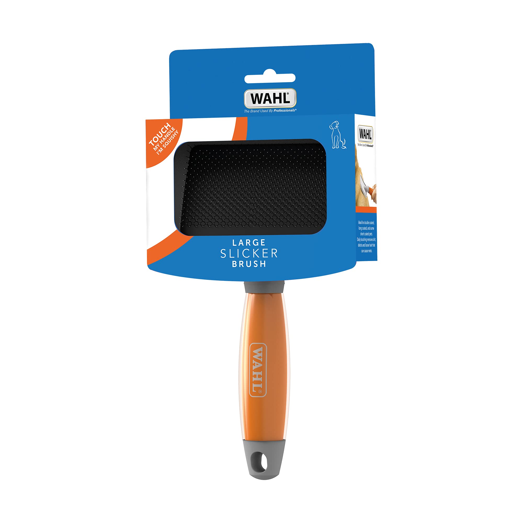 Wahl Large Slicker Brush - Ergonomic Gel Handle for Detangling | Ideal for Thick Coats | Size L 6