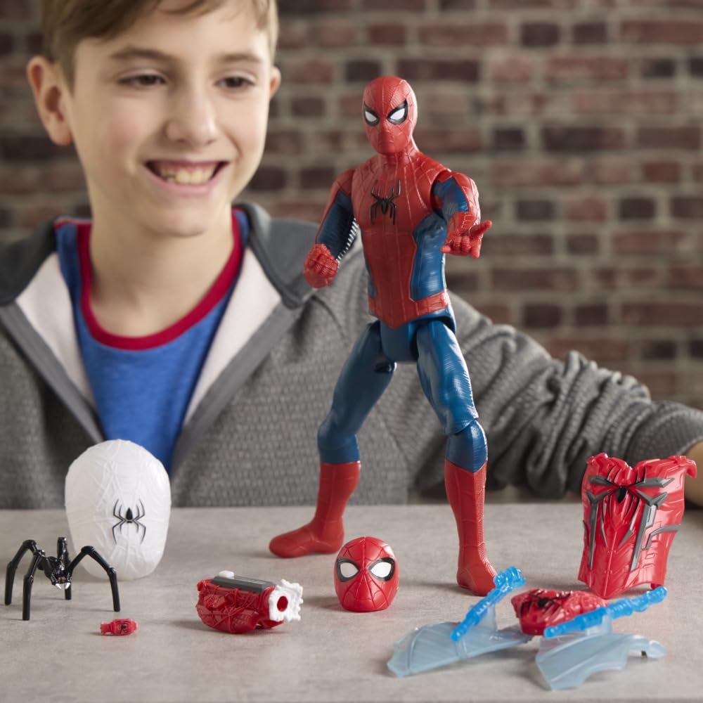 Marvel Spider-Man Titan Series Ultimate Web Gear Action Figure - 29.2cm Tall, 12 Accessories, Ages 4+ 6