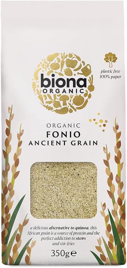 Biona Bio-Fonio-Getreide, 350 g – Glutenfreie, uralte Getreidealternative zu Reis und Quinoa mit niedrigem GI