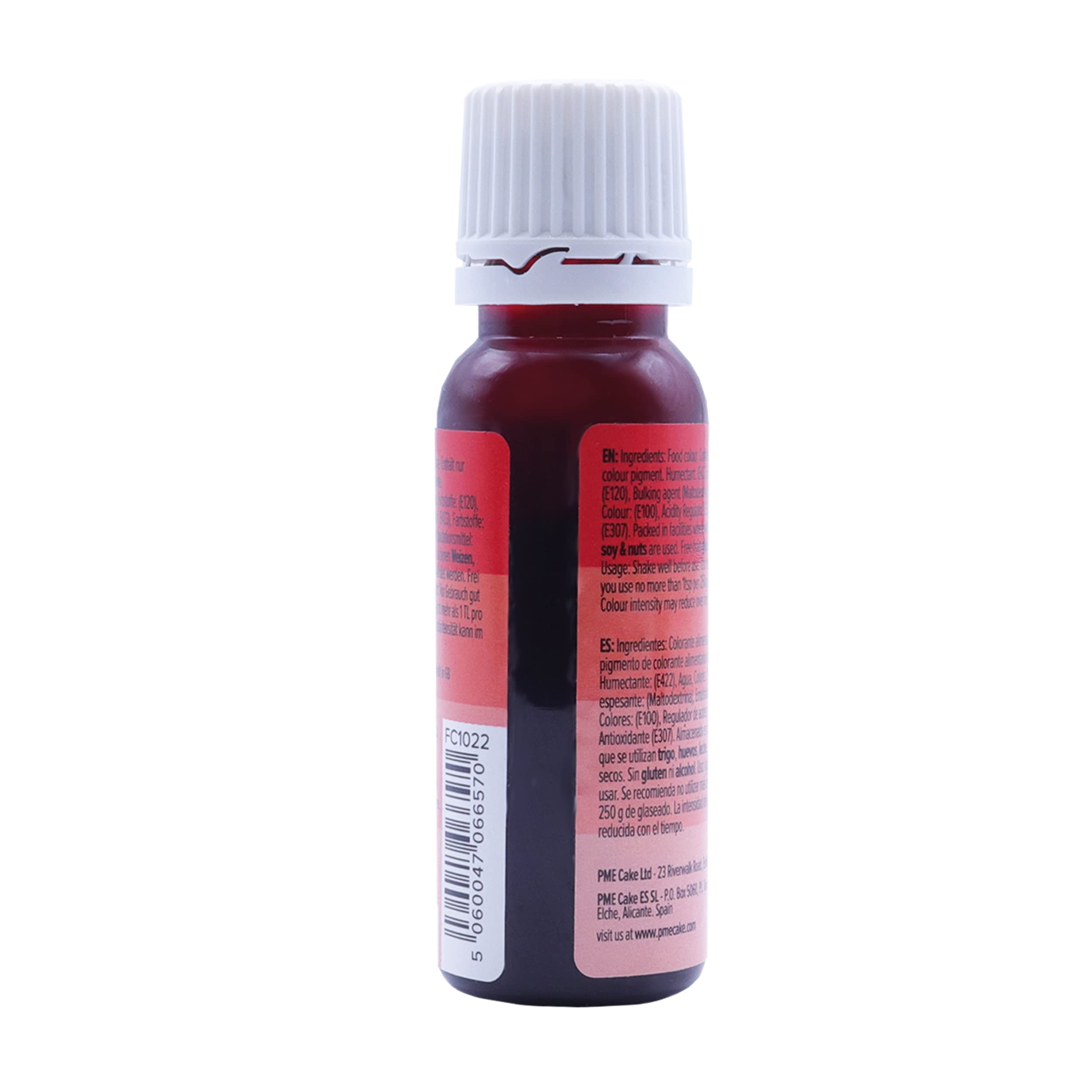 PME 100% Natural Liquid Food Colouring - Red | 25ml | Alcohol & Caffeine Free 5