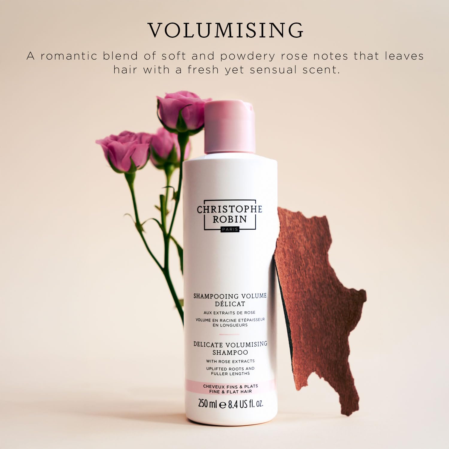 Christophe Robin Delicate Volumising Conditioner with Rose Extracts 200ml | For Fine Hair | Paraben Free