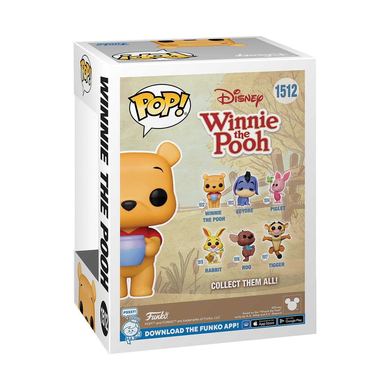 Funko Pop! Disney: Winnie the Pooh - Winnie the Pooh Collectable Vinyl Figure | 3.75 in 3