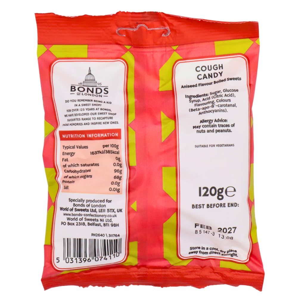 Bonds of London Cough Candy Bags - Retro Aniseed Boiled Sweets Multipack | 12 Bags x 120g 5