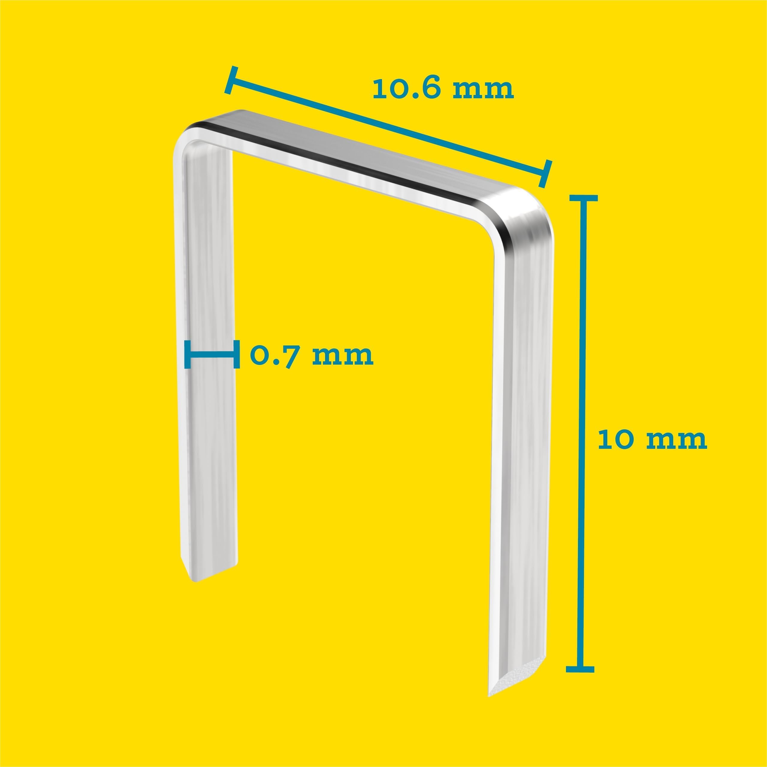 Rapid No.13 Finewire Staples - 8mm Leg Length, Galvanised Steel | 5000 Pack 3