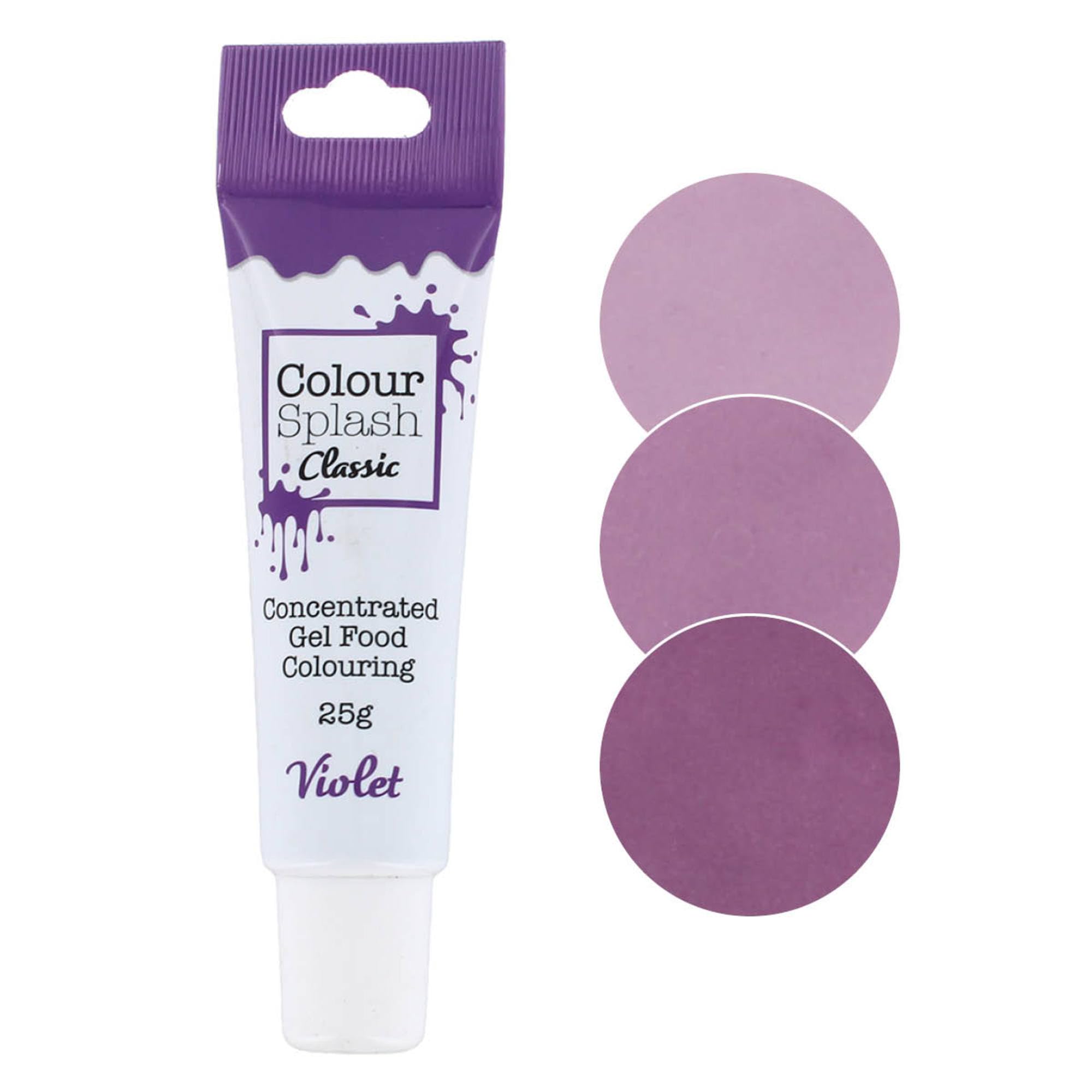 Colour Splash Food Colouring Gel - Violet | Highly Concentrated Gel | 25 ml