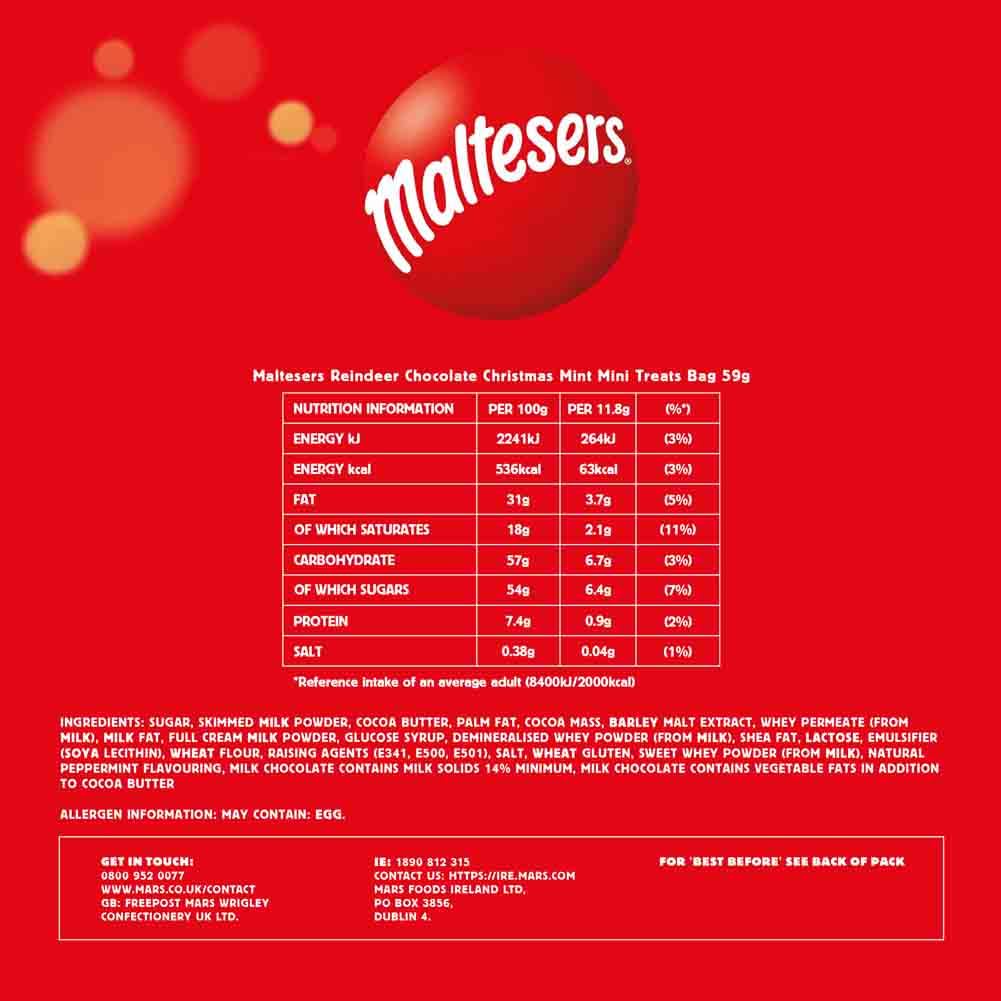Maltesers - Mini-Rentiere aus Minzmilchschokolade, 59 g 4