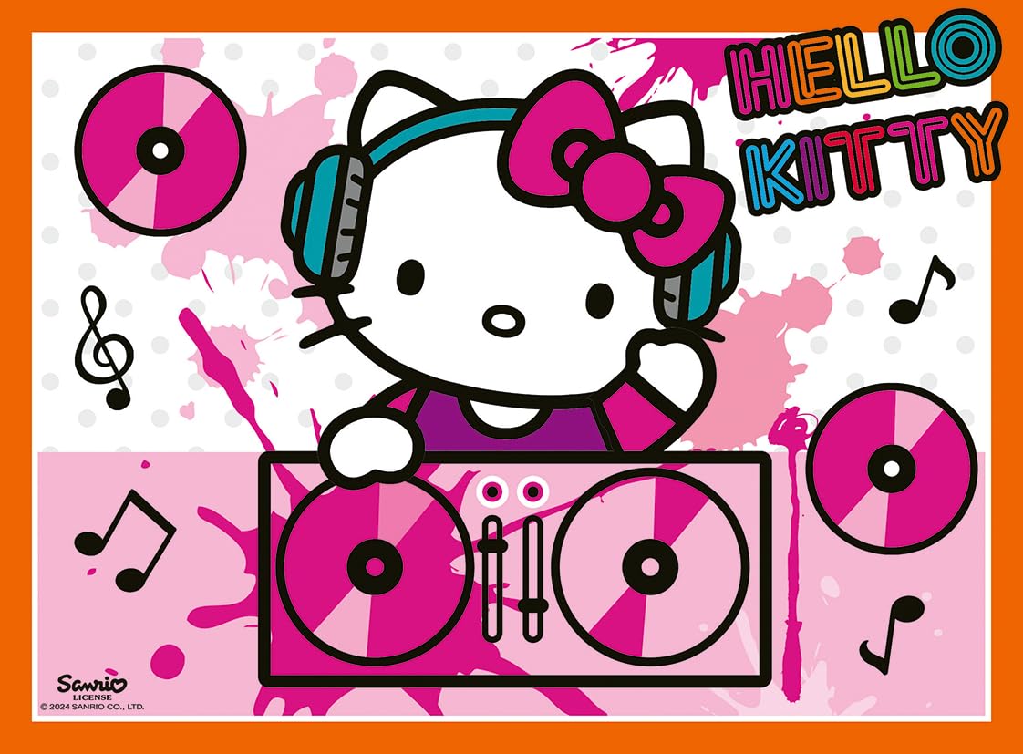 Ravensburger Hello Kitty 4 in a Box Jigsaw Puzzles - 12, 16, 20, 24 Pieces | Ages 3+ 3