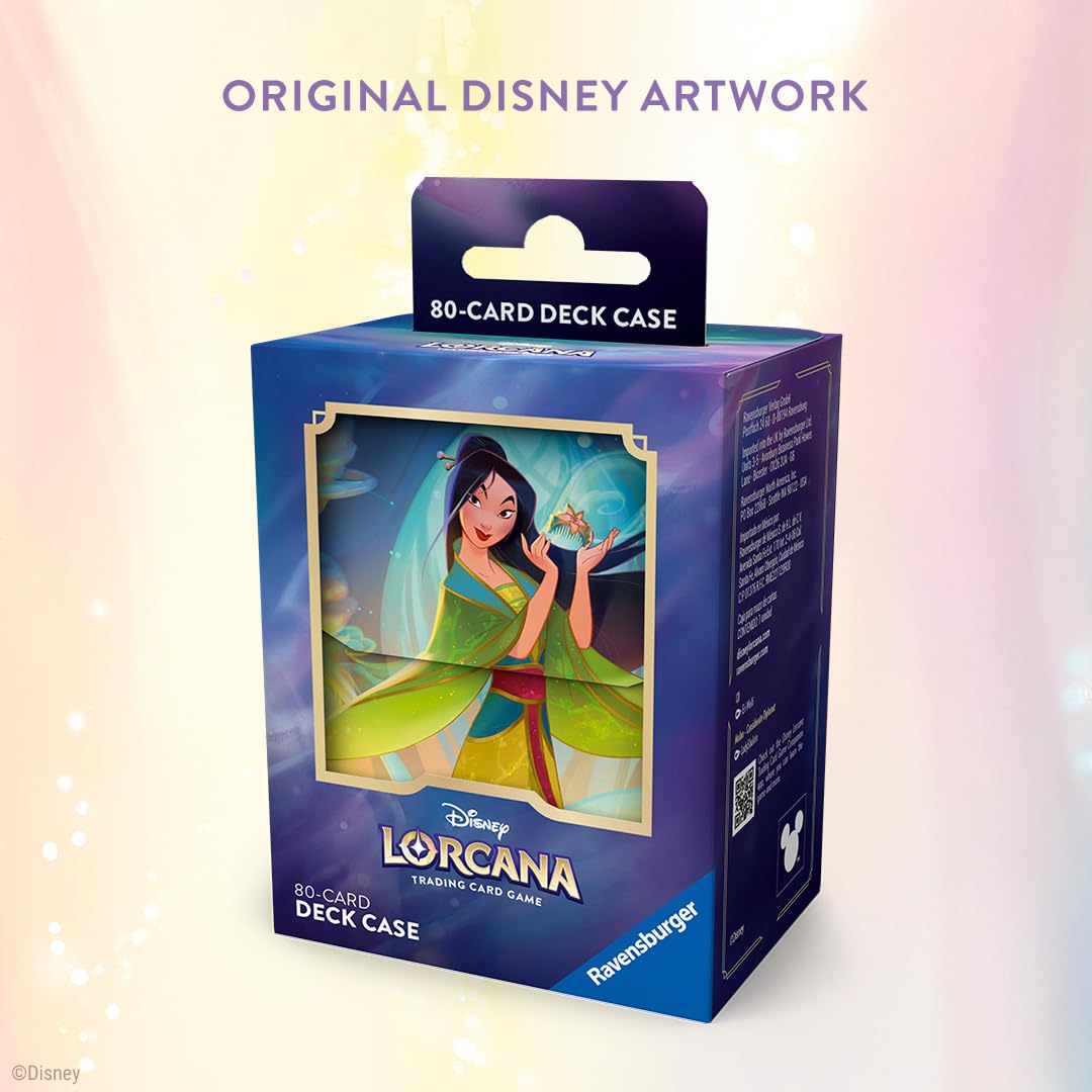 Ravensburger Disney Lorcana Mulan Set 9 Fabled Deck Box for Trading Cards | Holds 80 Sleeved Cards 4