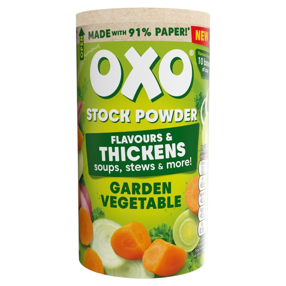 OXO Garden Vegetable Stock Powder - Savoury Base for Soups & Stews | 100g Packet