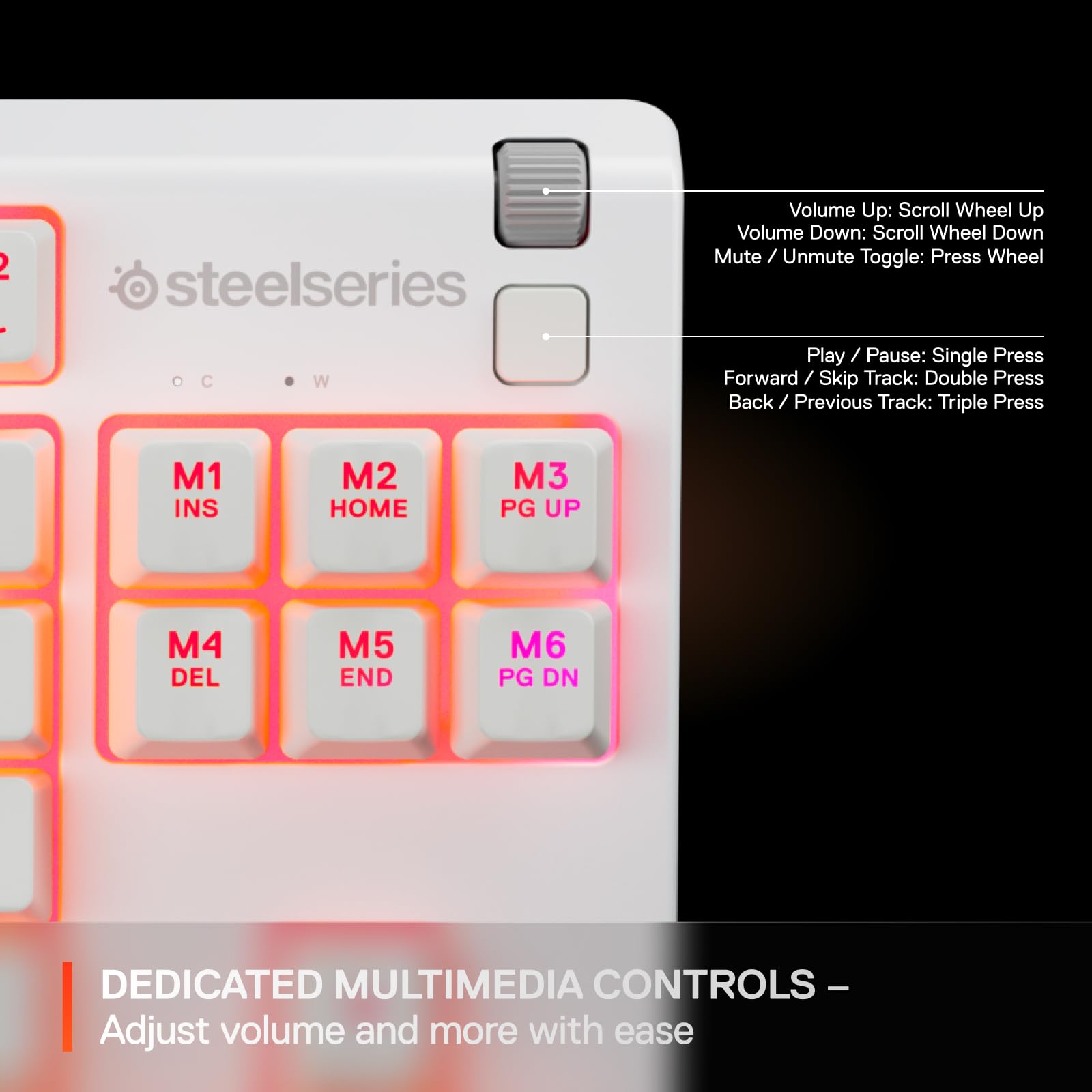 SteelSeries Apex 3 TKL - Gaming Keyboard - Tenkeyless Compact Form Factor -