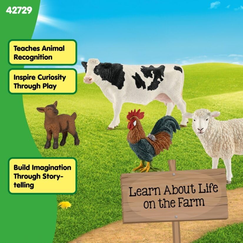 Schleich Farm World Starter Set - 6 Farm Animals | Ages 3+ 3