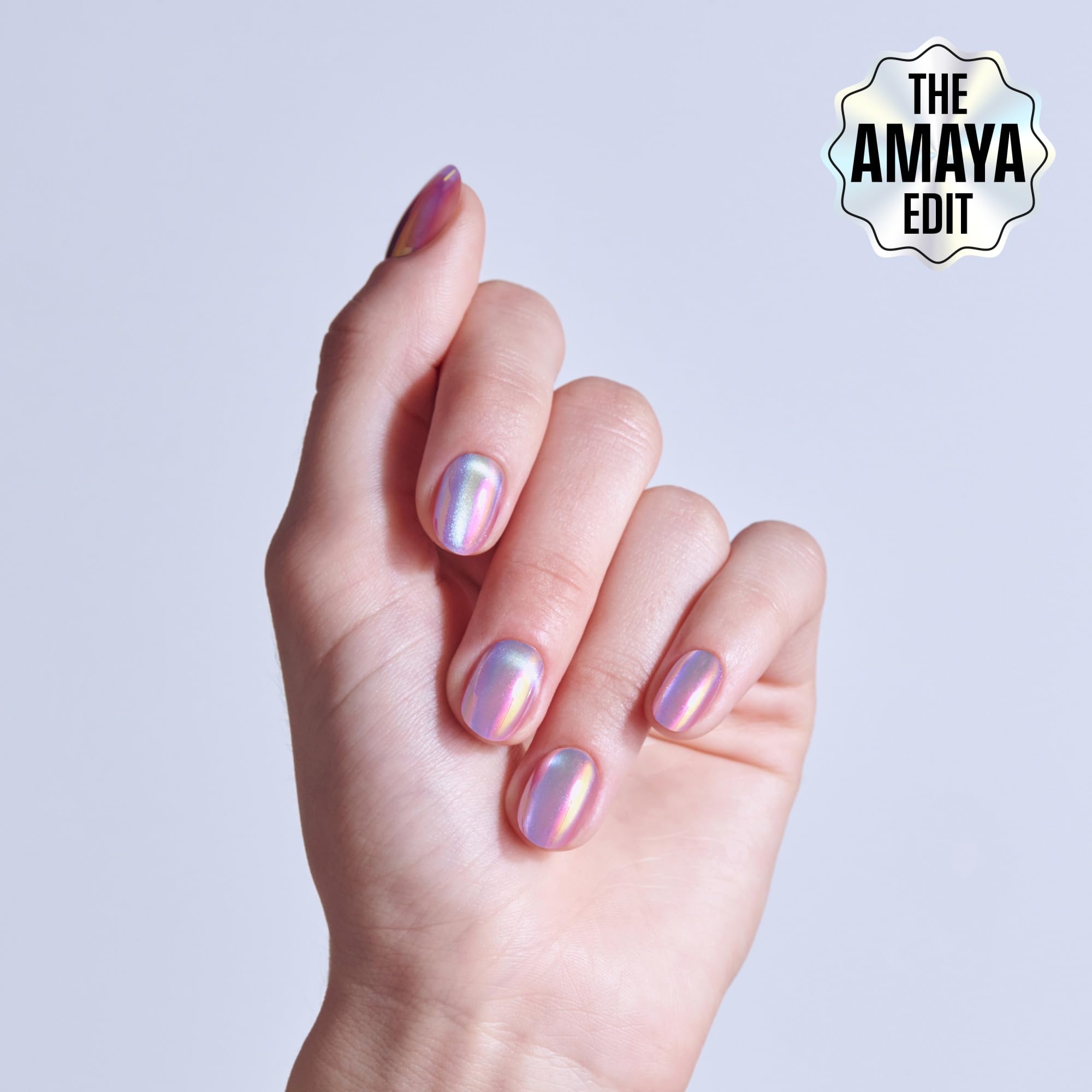 KISS GLAM Press On Nails - One n Only | Pink | Short Round | 32 Count